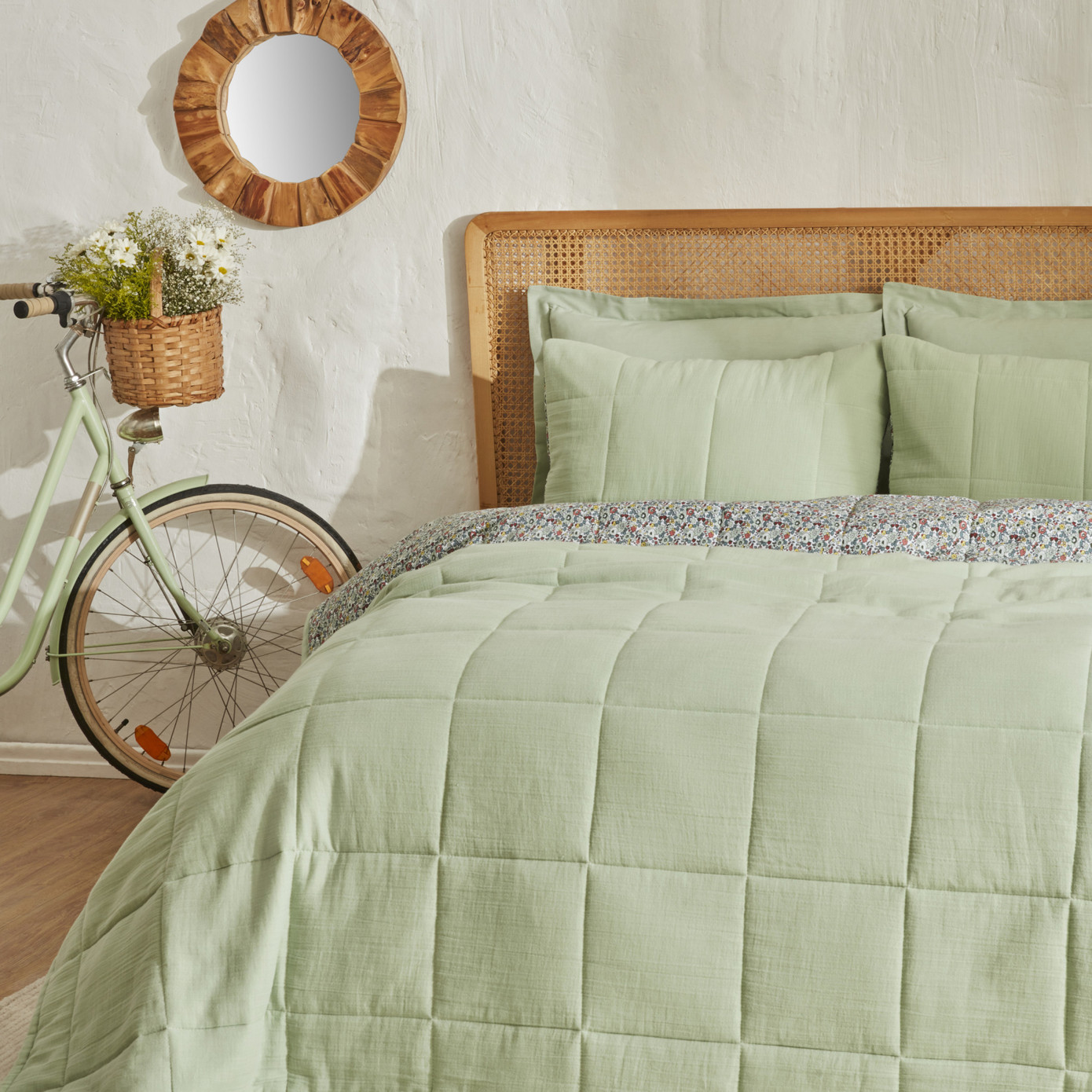 Karaca Home Anna Single Muslin Summer Comfort Green