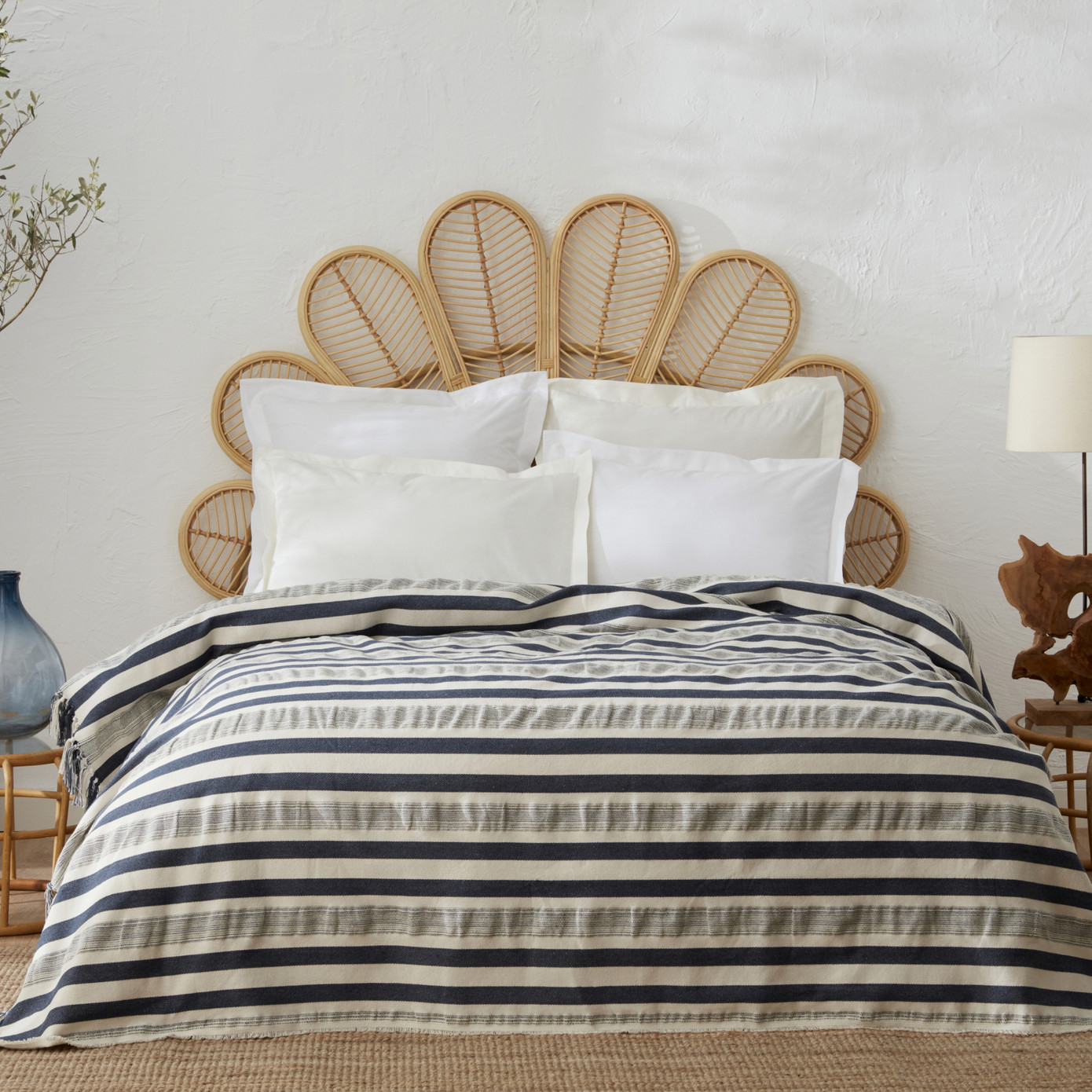 Karaca Home Roller Double Bedspread Indigo