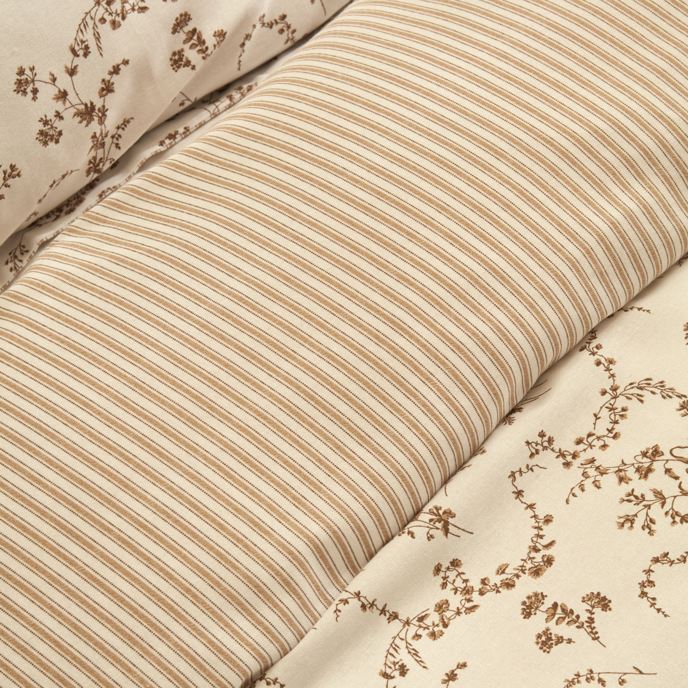 Karaca Home Doğasever Ivy Cotton Transformation Single Duvet Cover Set Beige