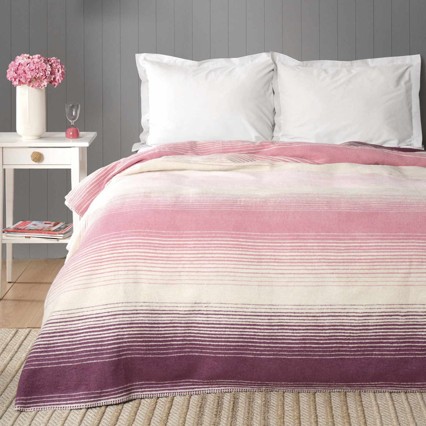 Karaca Home Fabia Plum Double Cotton Blanket