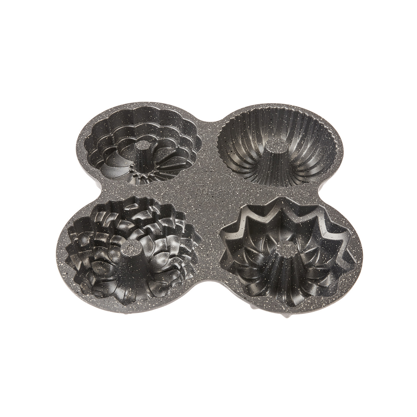 Emsan Griss One Four 4 Piece Cast Cake Mold Gray