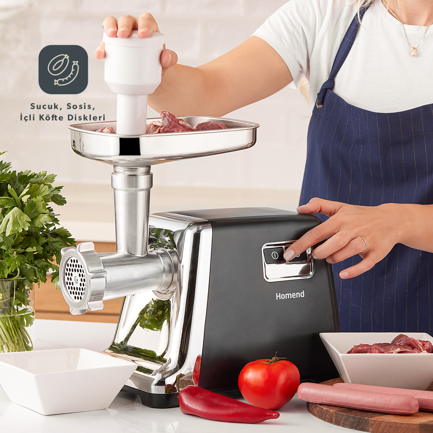 Homend Meatbox 3100H Stainless Steel Meat Grinder