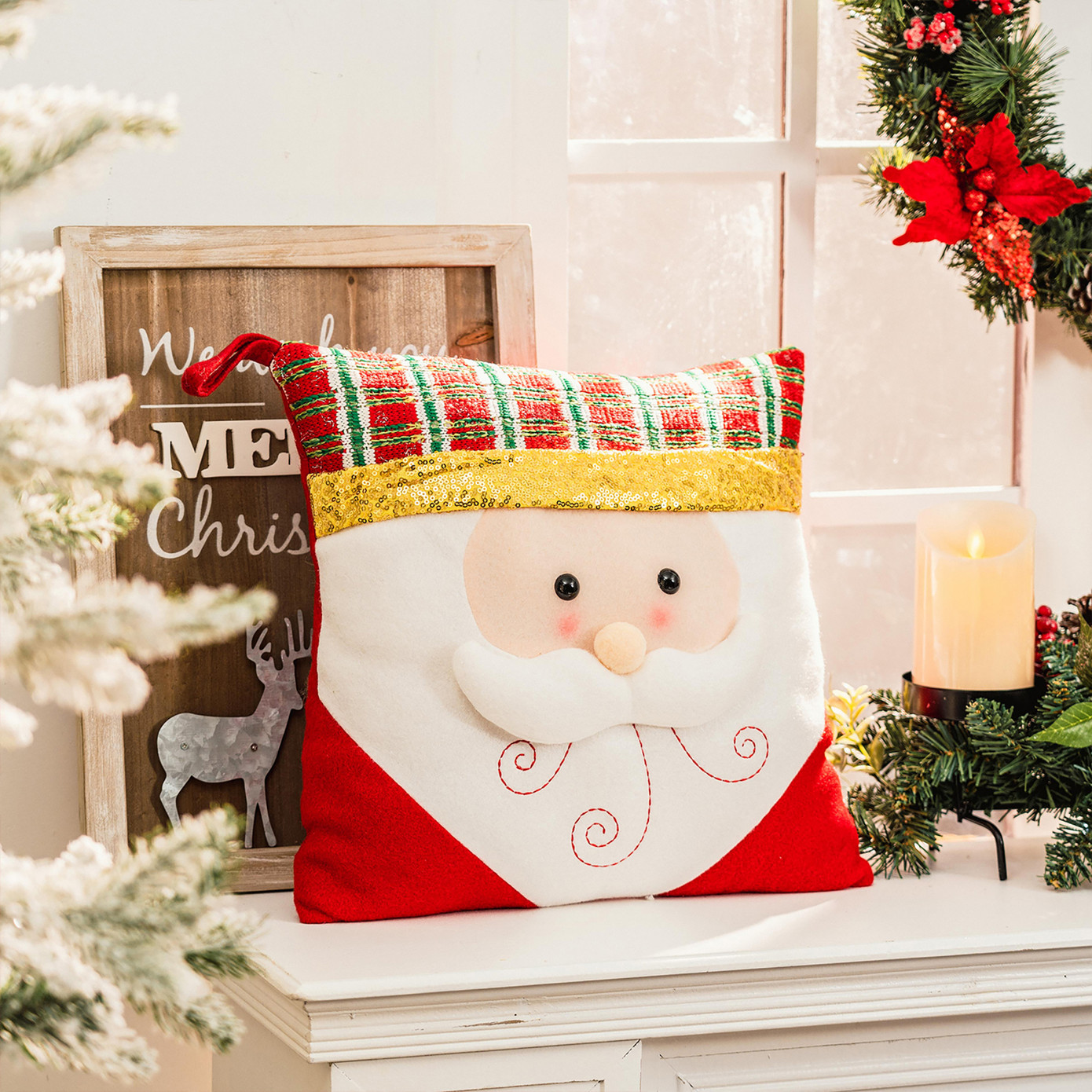 Karaca Home Santa Decorative Pillow