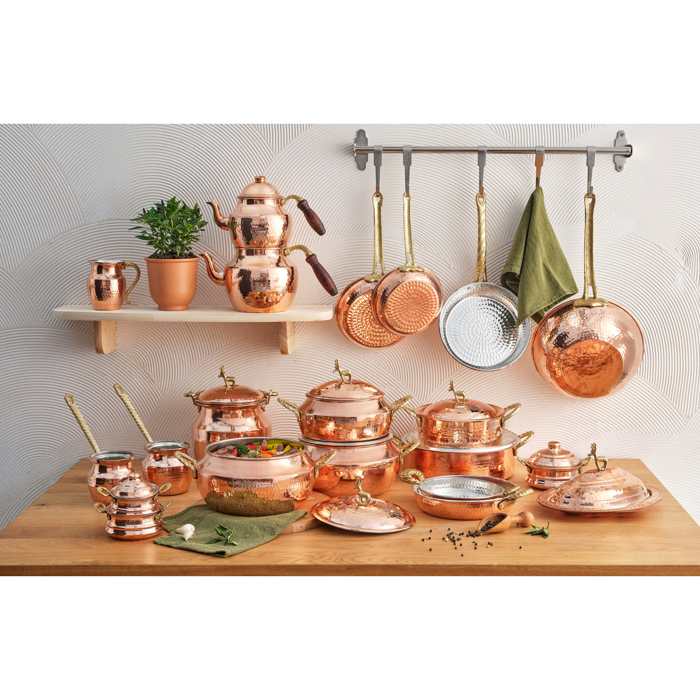 Karaca Alacahoyuk Copper Casserole Casserole 16 Cm