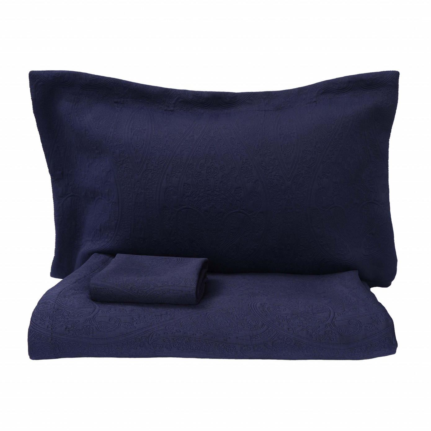 Karaca Home Lafel Navy Blue Double Bedspread Set