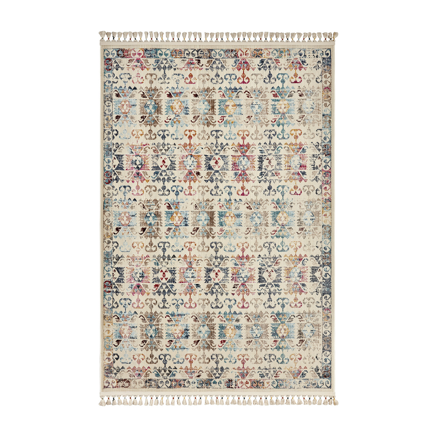 Cashmere Carpet 7/24 Rug And Jute Embroidery 80x150 Cm