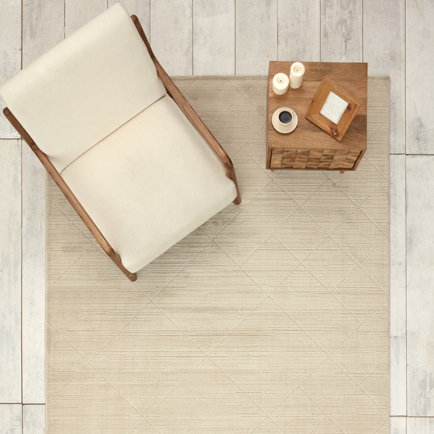 Cashmere Carpet 7/24 Noble Lorton White 160x230 Cm