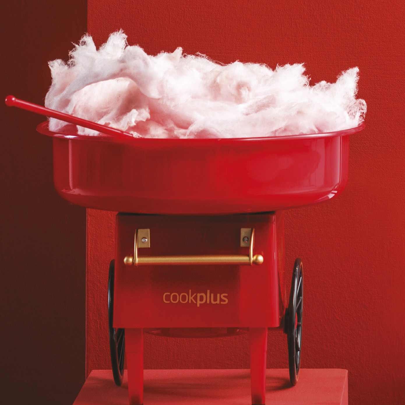 Cookplus Kitchen Lover Red Cotton Candy Machine