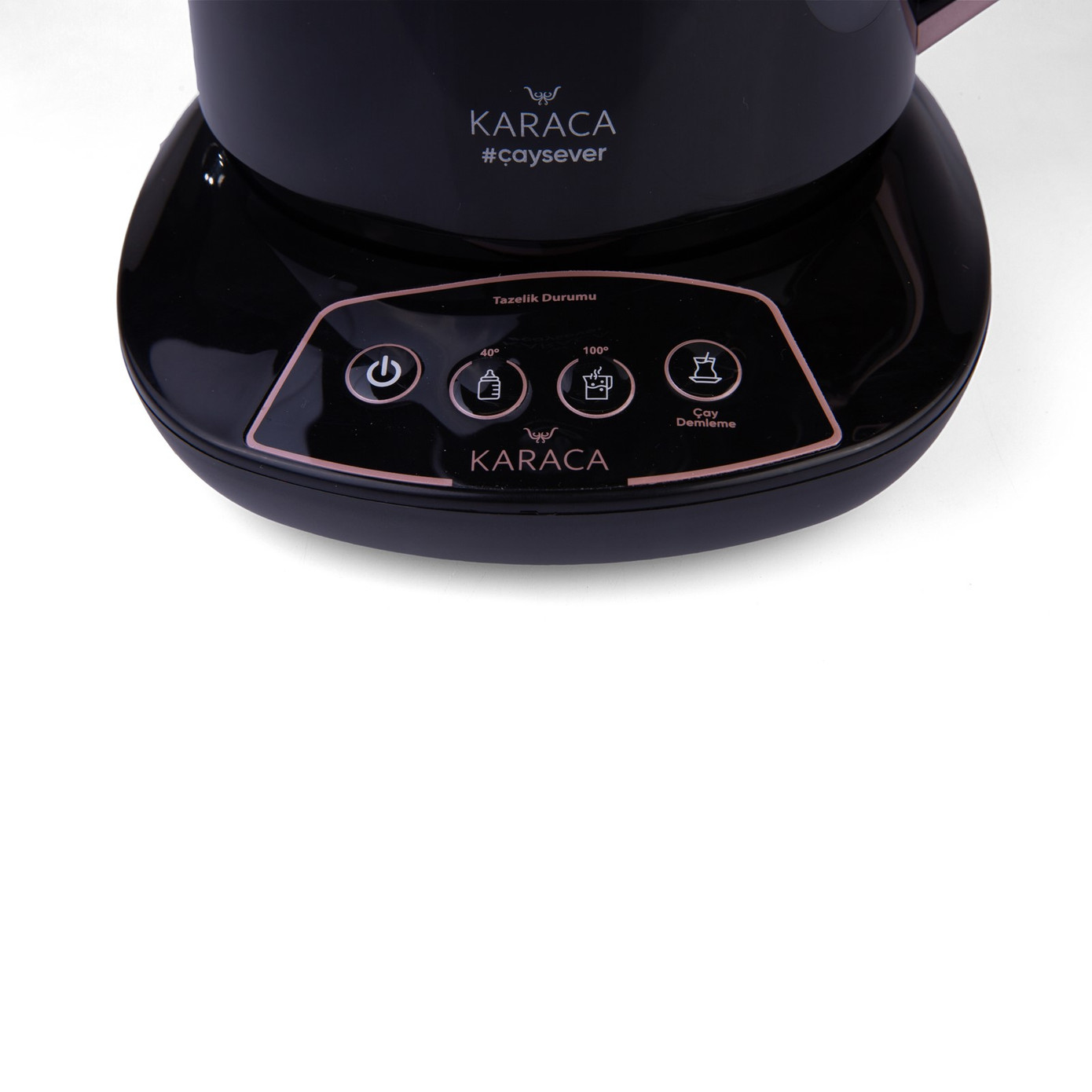 Karaca Çaysever 3 In 1 Talking Tea Maker Kettle And Water Preparation 1700W Rosegold