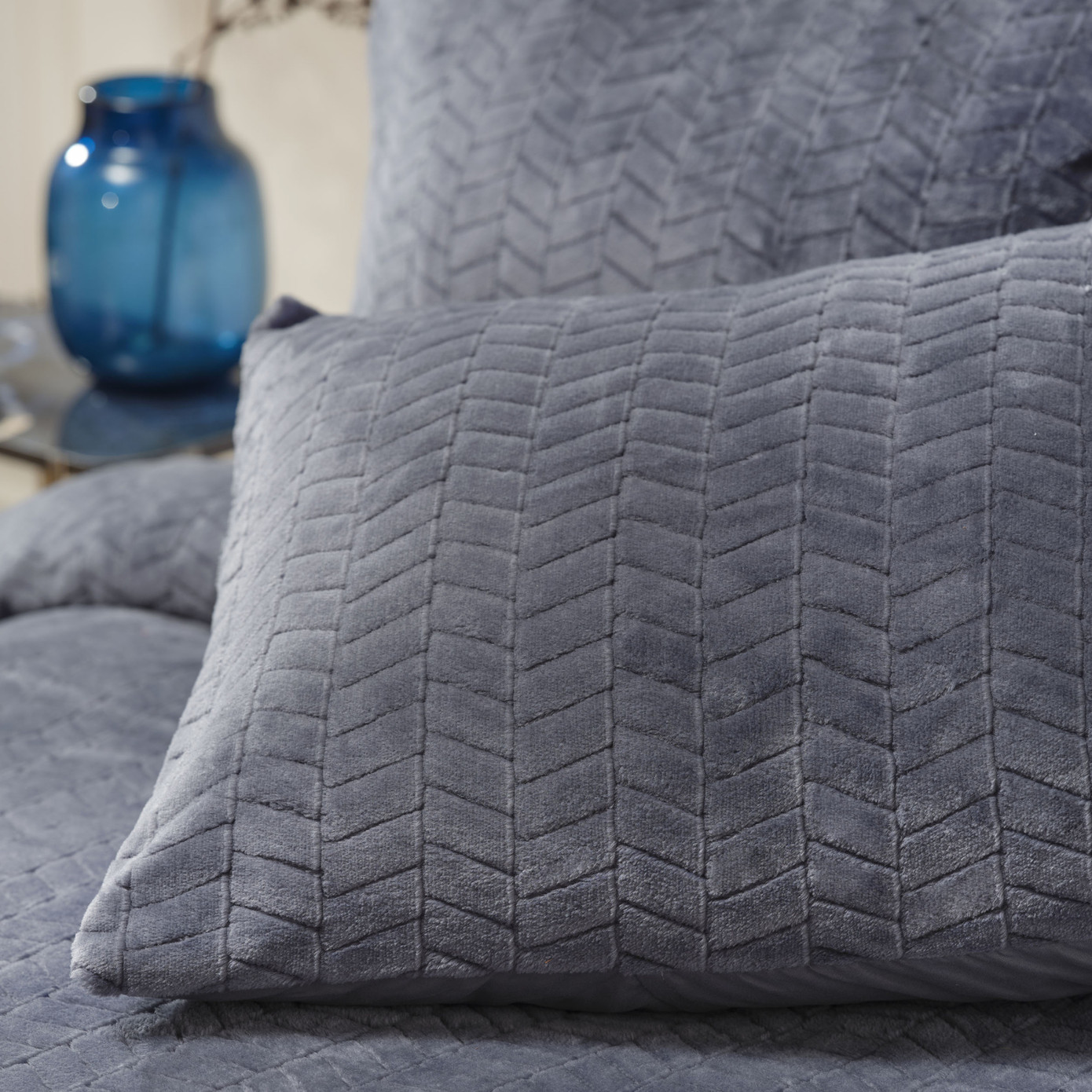 Karaca Home Indigo Double Wellsoft Bedspread