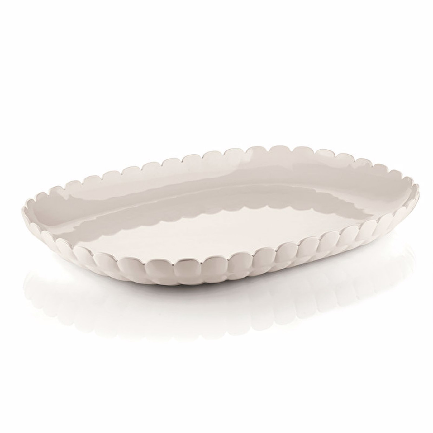 Guzzini Tiffany L Boat Plate Cream