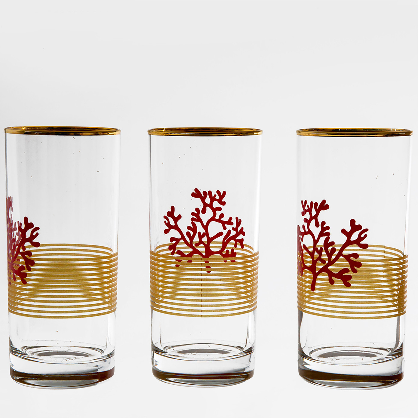 Jumbo Red Marine 6 Piece Water Glass Set