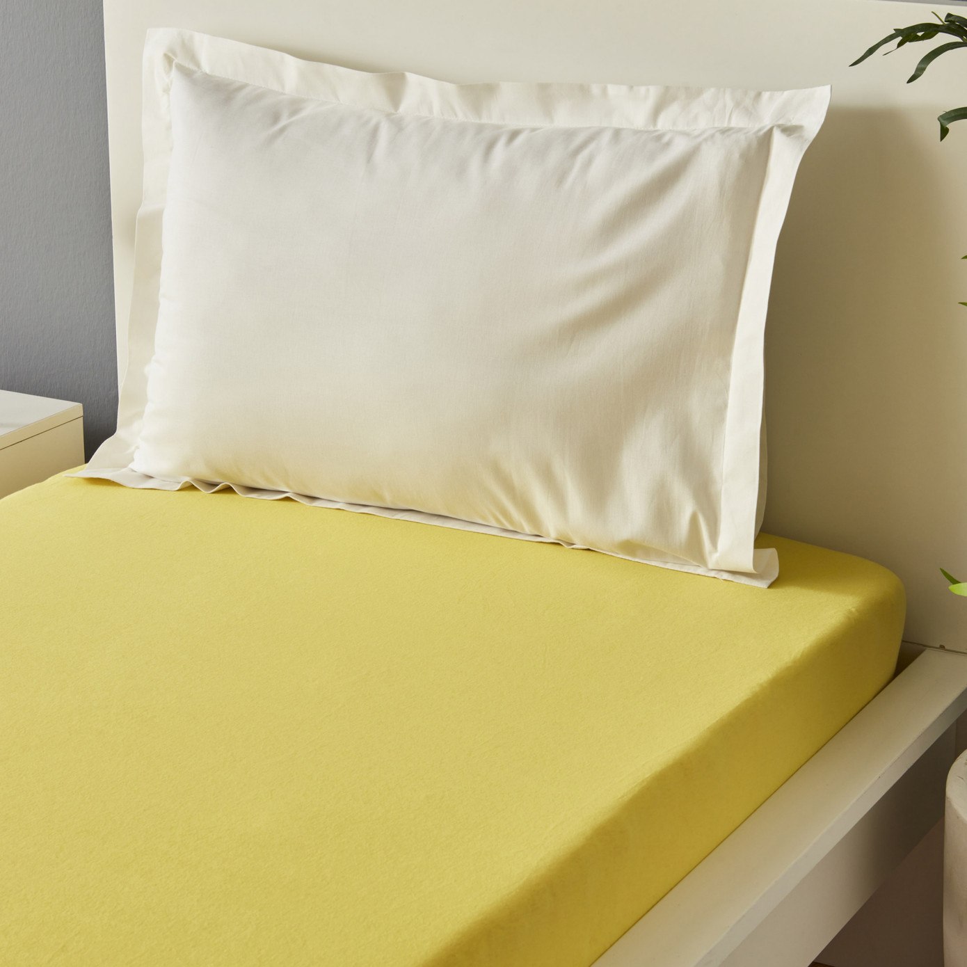 Karaca Home Young Single Elastic Combed Cotton Linen Yellow