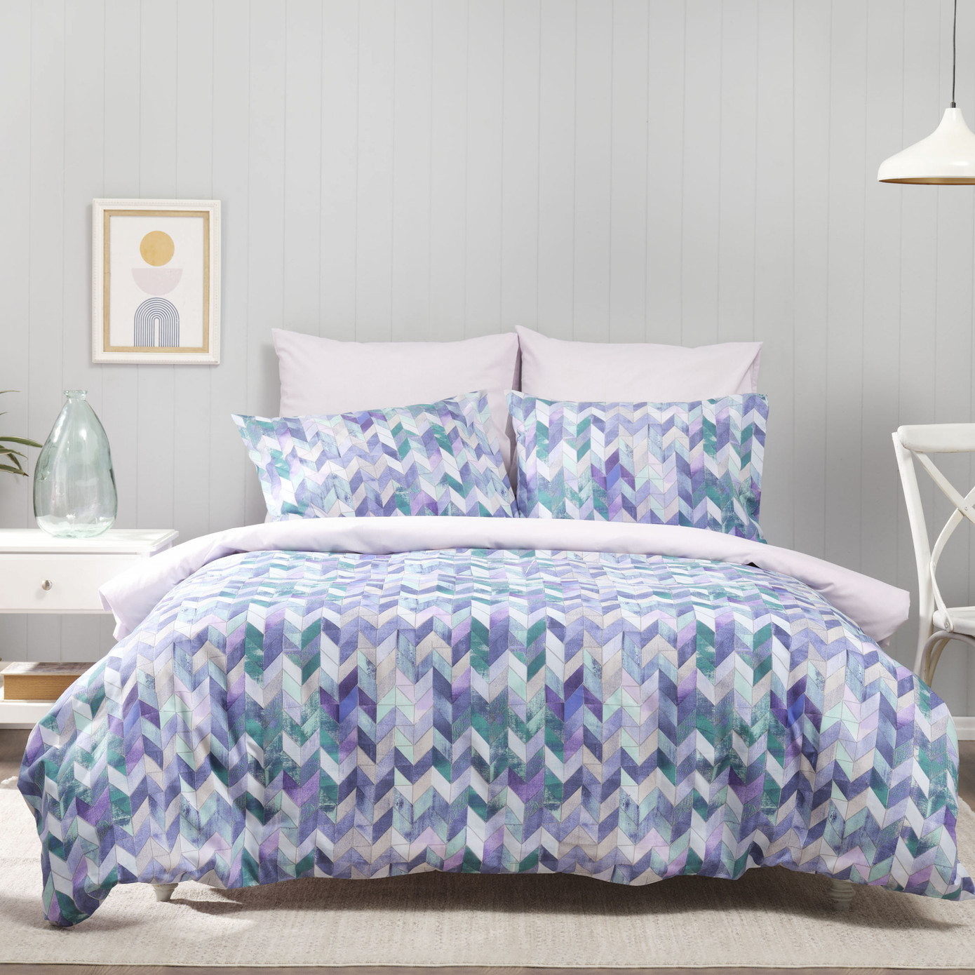 Carina Madison Melange Single Duvet Cover Set