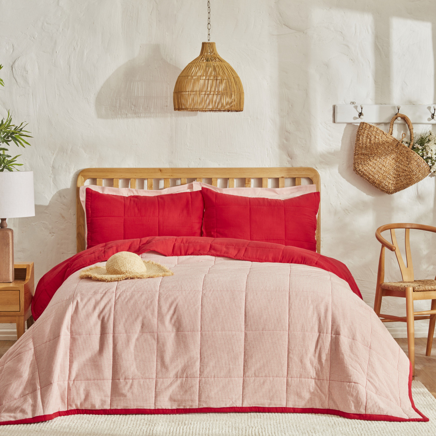 Karaca Home Barny Single Muslin Summer Comfort Red