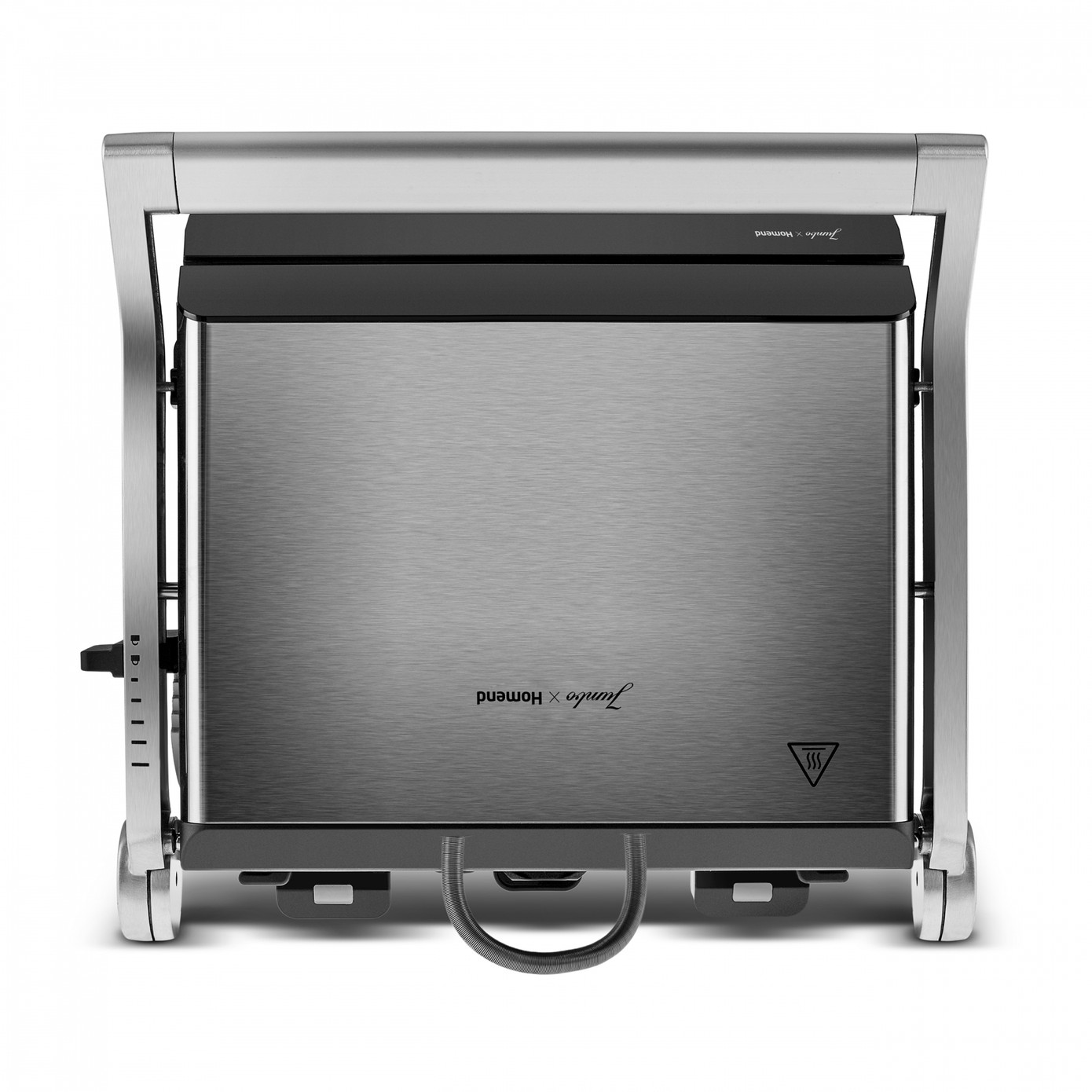 Jumbo X Homend Grilliant 1345H 3 In 1 Inox Body Double Sided Toaster And Grill Machine With XL Removable Casting Plate With Separate Control Of Bottom