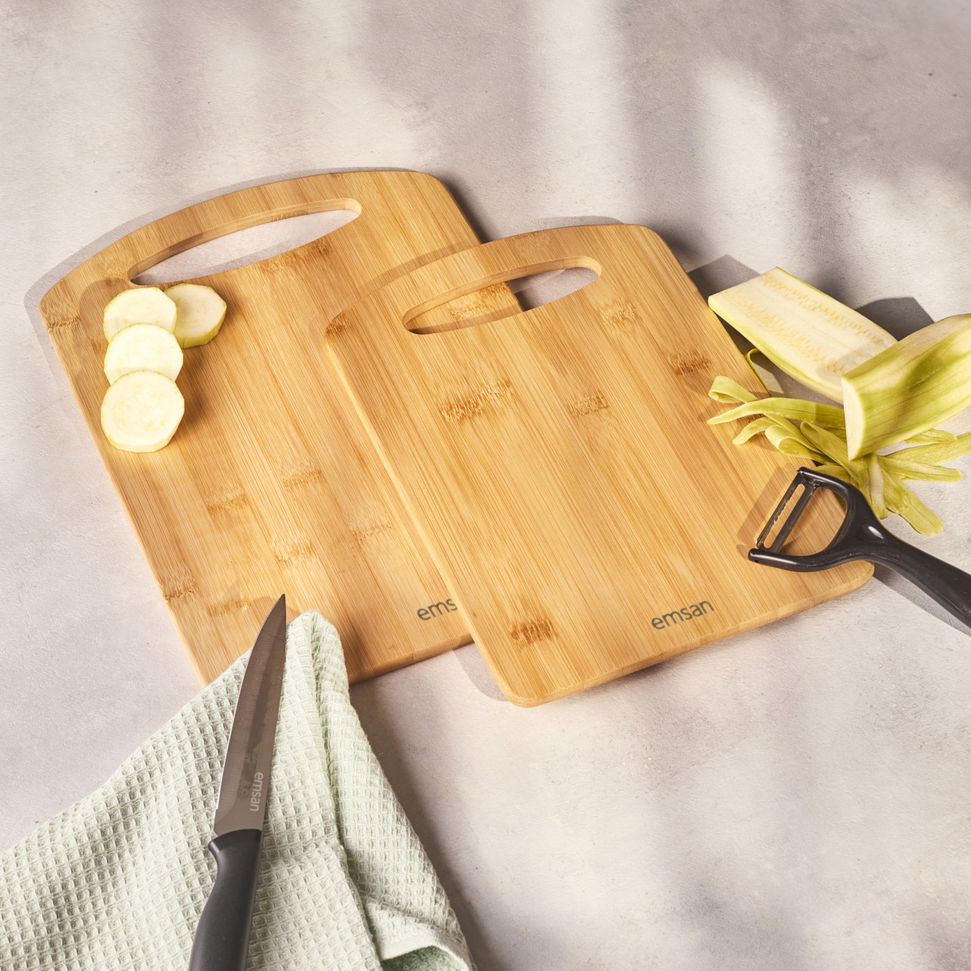 Emsan Bamboo Moody 2 Piece Cutting Board