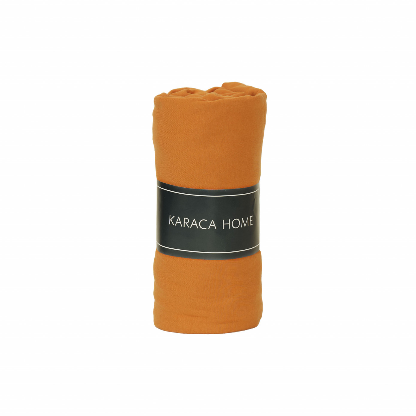 Karaca Home Orange Combed Cotton Single Fitted Bed Sheet