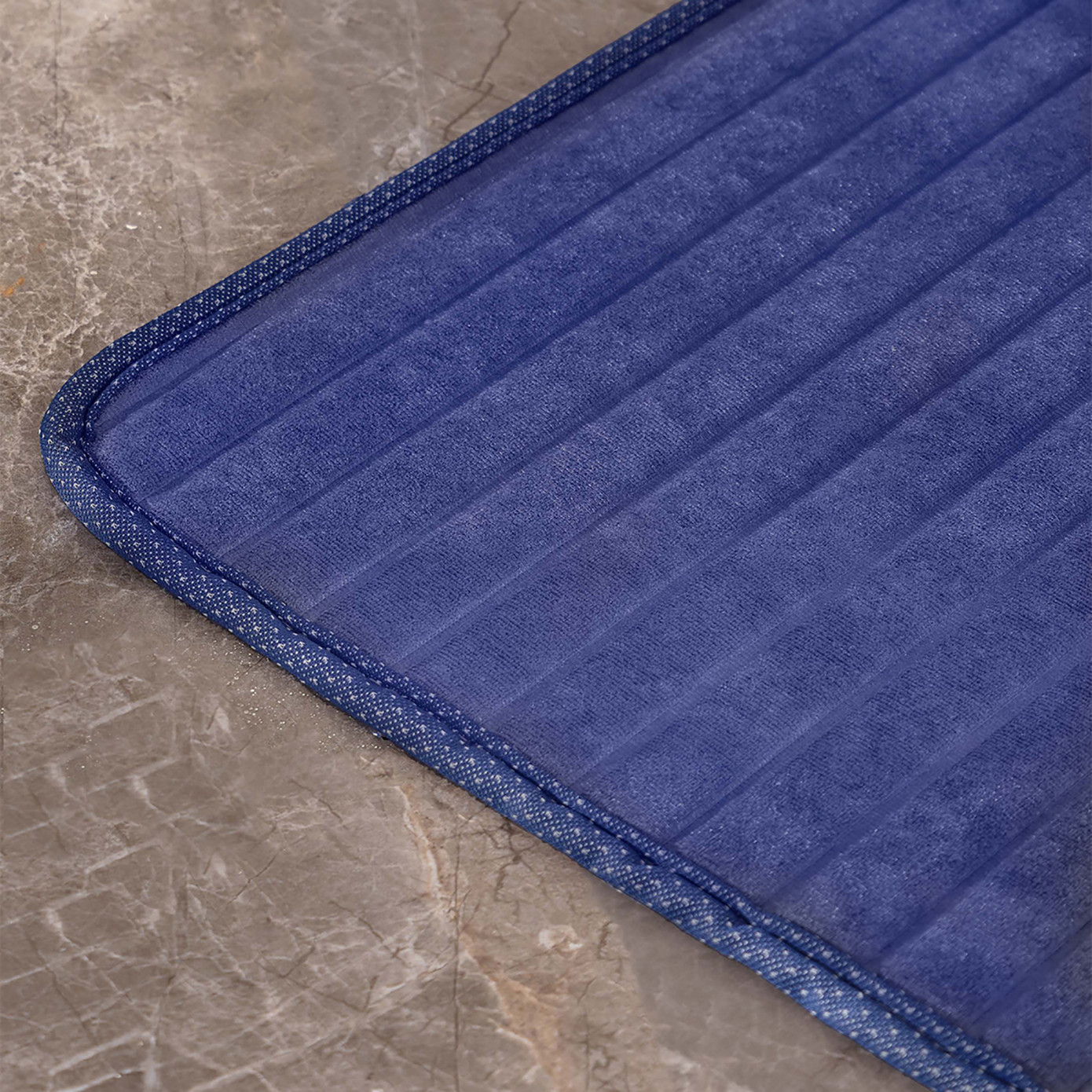 Sarah Anderson Evy Indigo Bath Mat 40x60 Cm