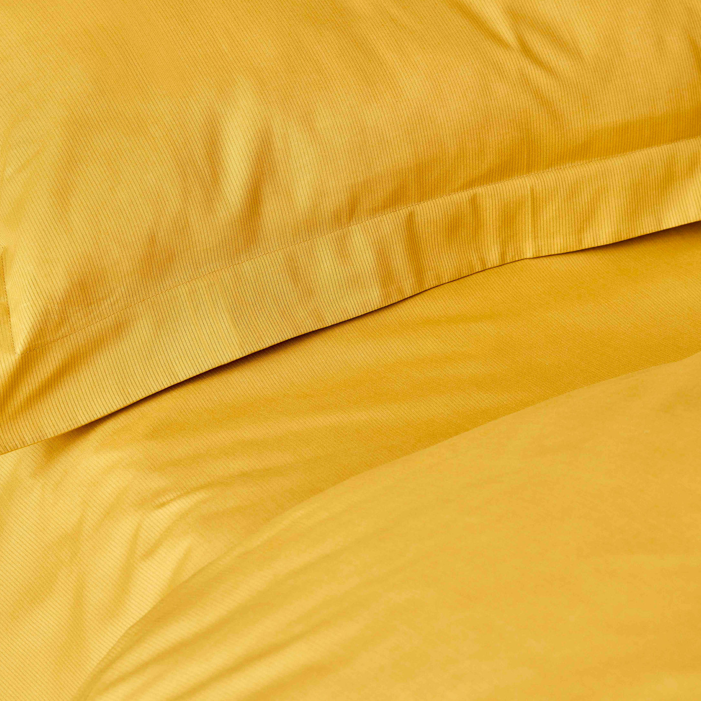 Karaca Home Back To Basic Light Mustard 100% Cotton Single Duvet Cover Set