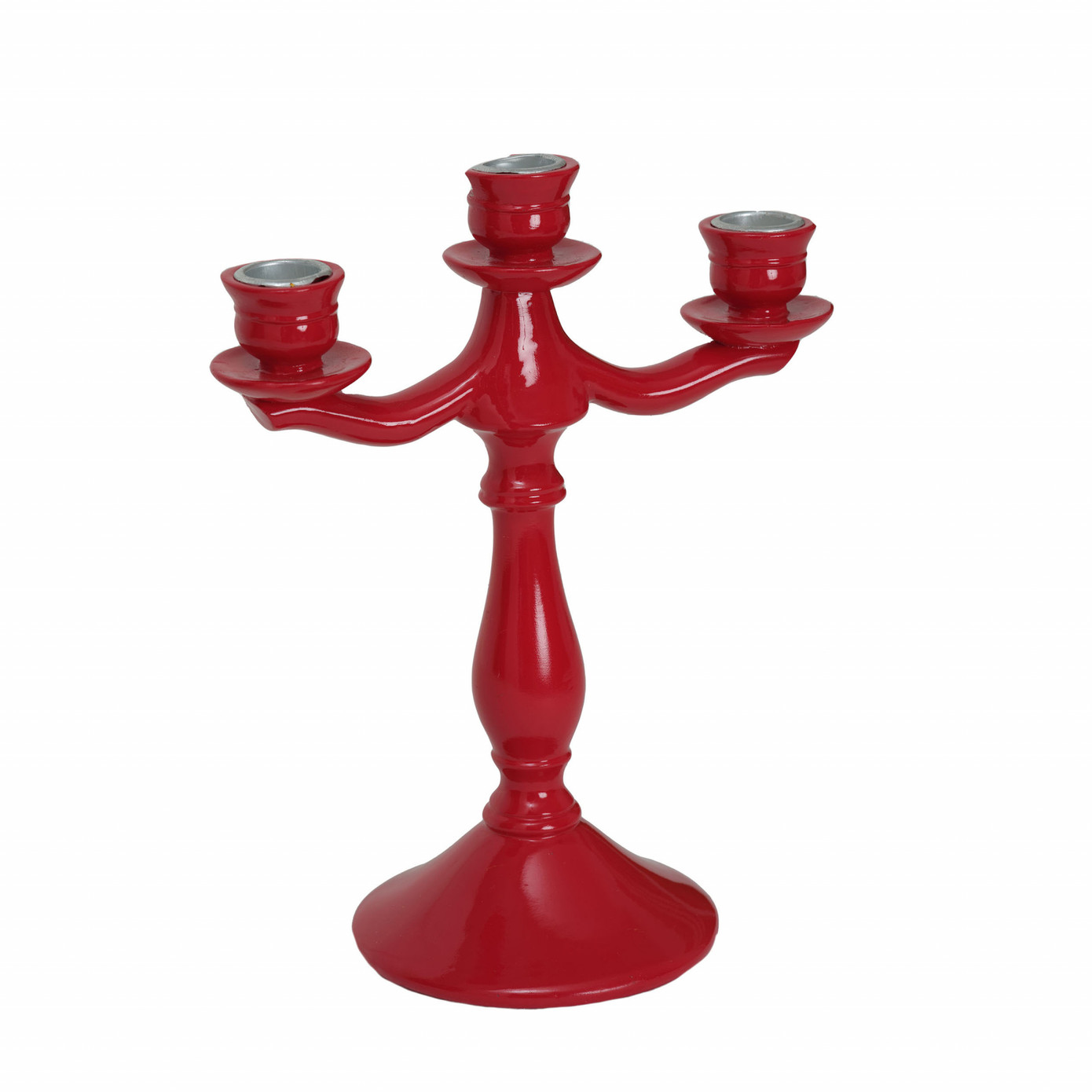 Karaca Home Pop-Art 3 Pcs Red Candlestick