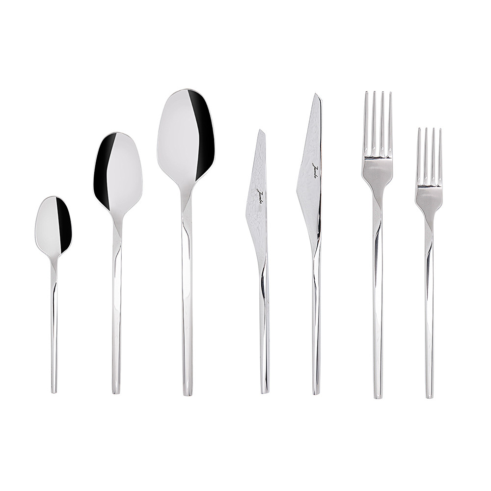 Jumbo 5100 Quartz 84 Pieces 12 Person Cutlery Set