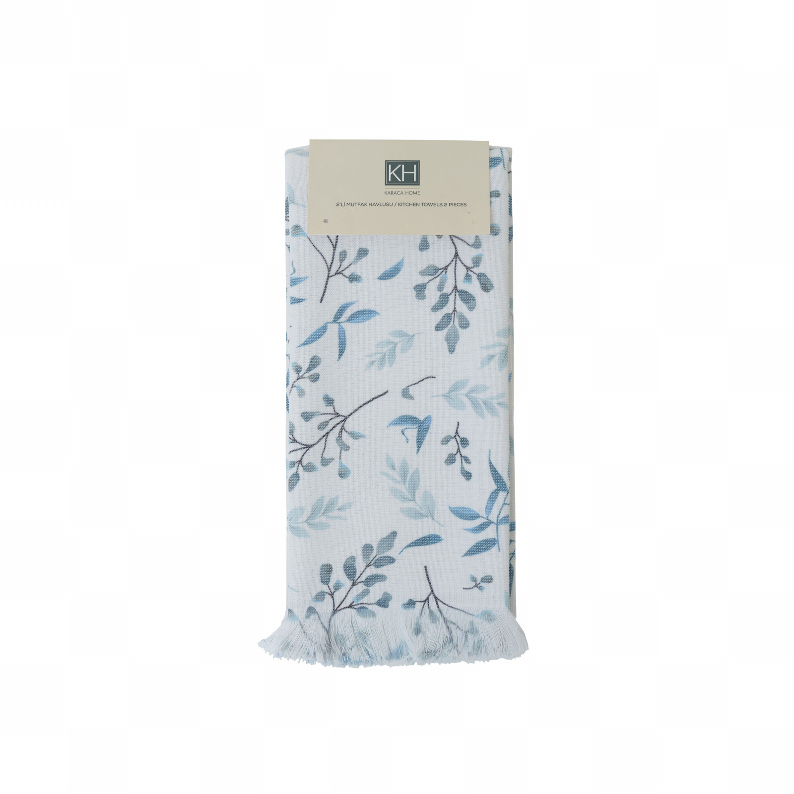 Karaca Home Garden Blue 100% Cotton Kitchen Towels 2-pack 60x40 Cm