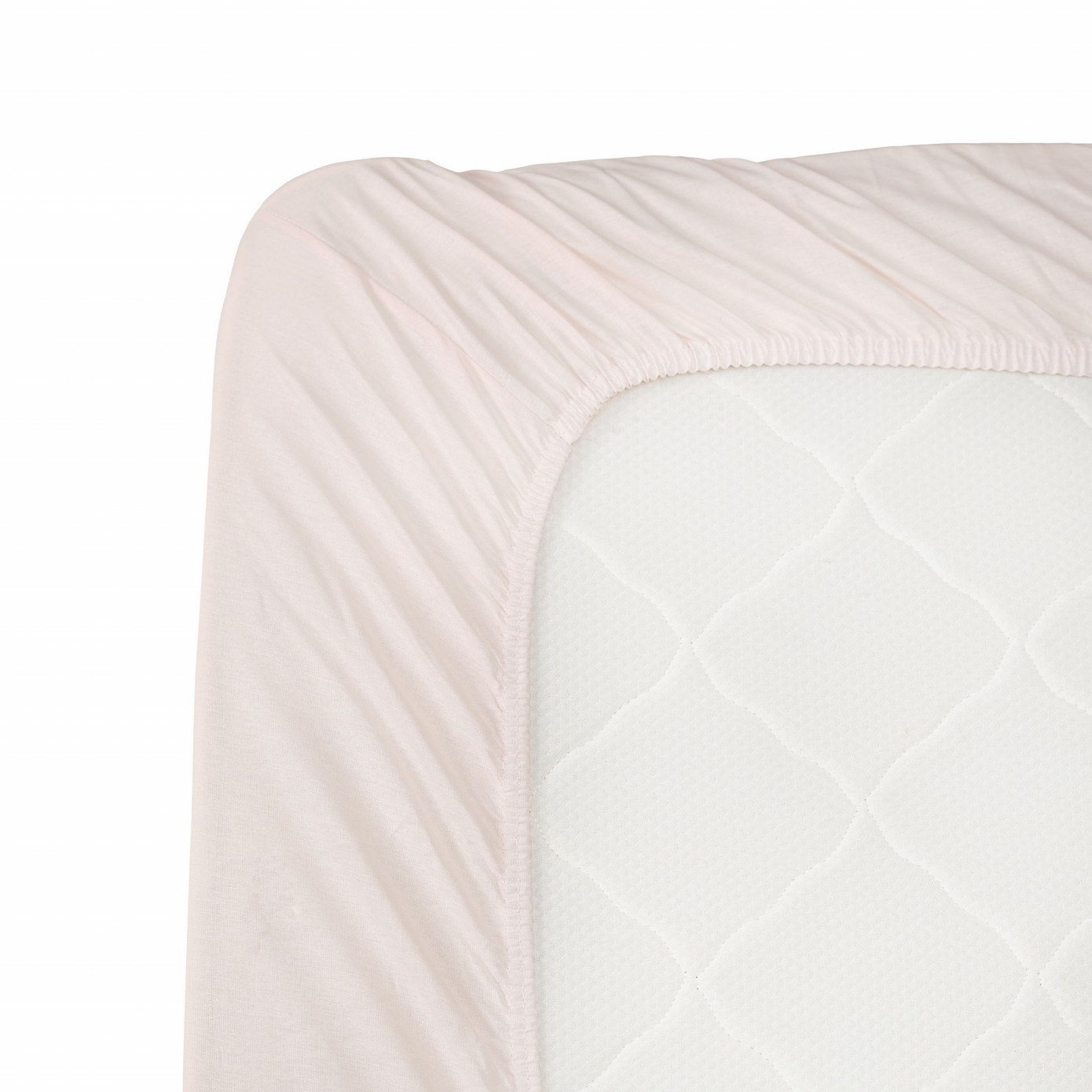 Karaca Home Light Pink Combed Cotton Double Fitted Bed Sheet