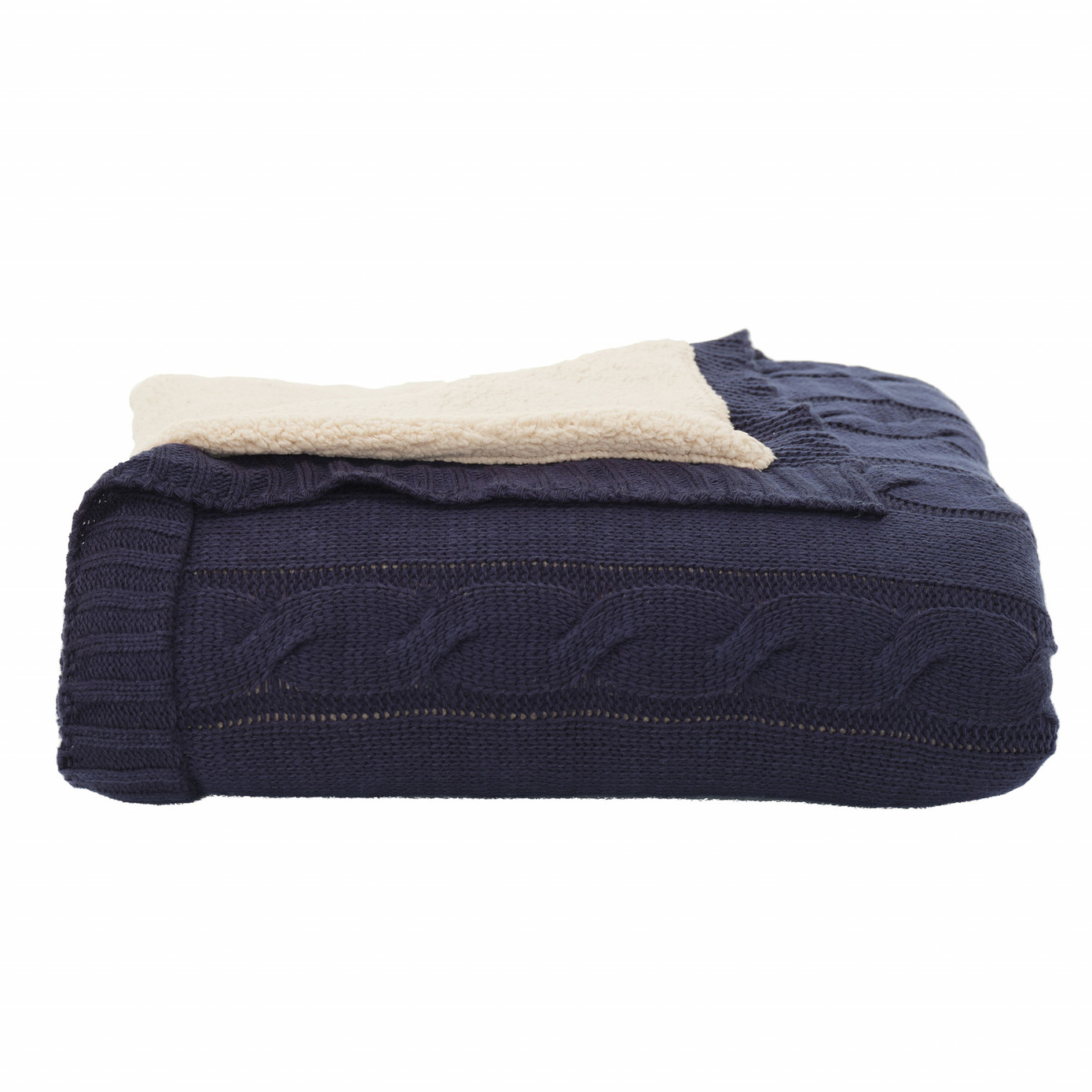 Karaca Home Woodland Navy Blue Cozy Throw 130x170 Cm