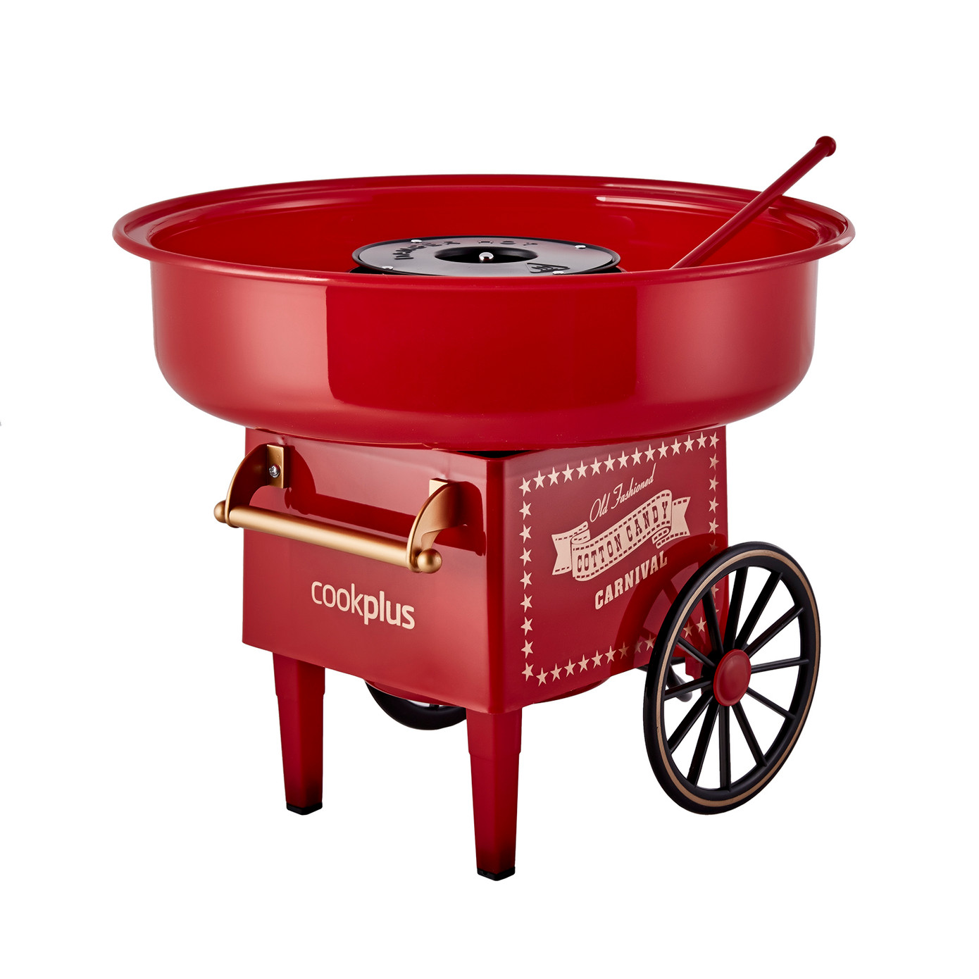 Cookplus Kitchen Lover Red Cotton Candy Machine