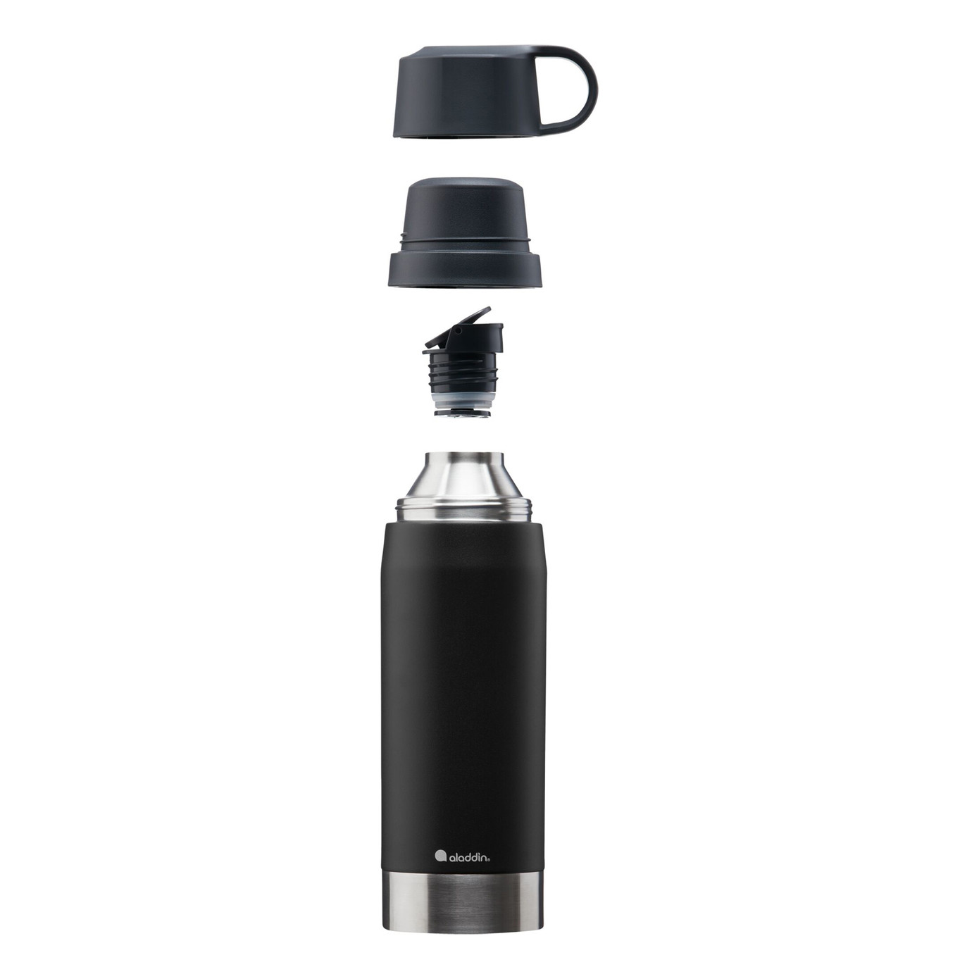 Aladdin CityPark Twin Cup Bottle Lava Black 1.1 Liter