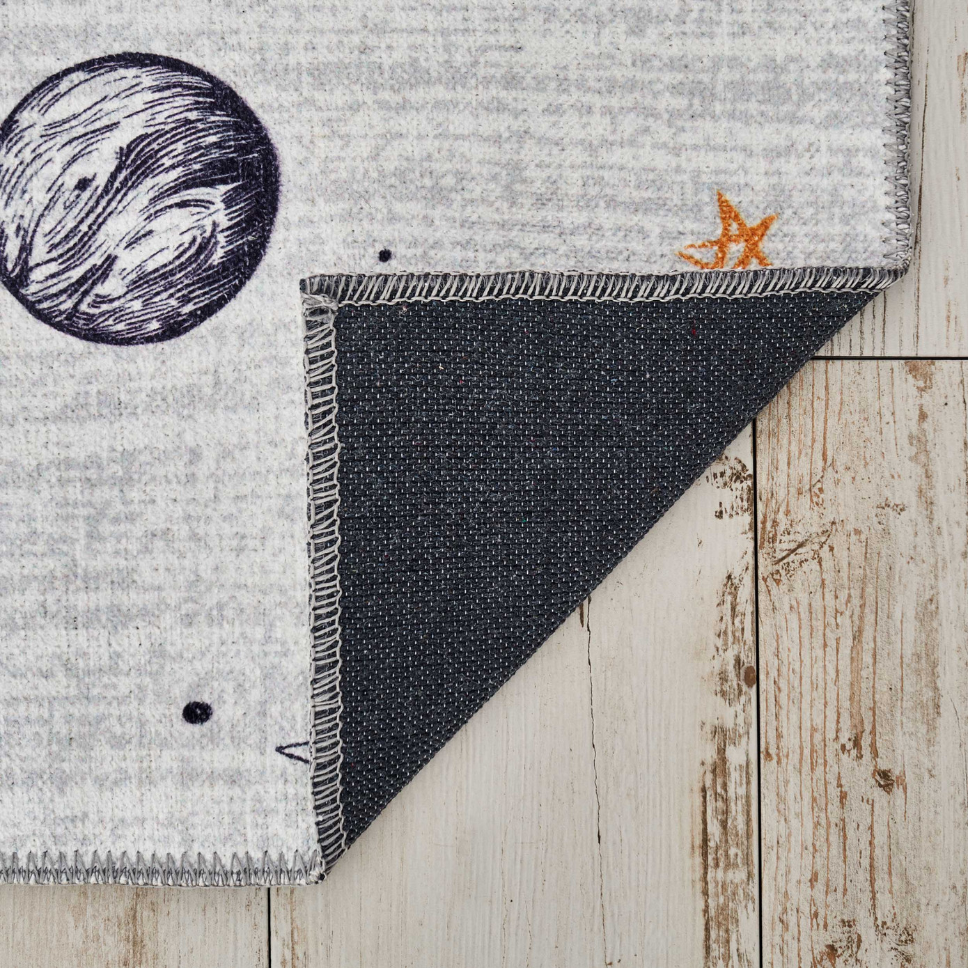 Cashmere Carpet Decorative Art Kids/Teen Spaceship 80x150 Cm