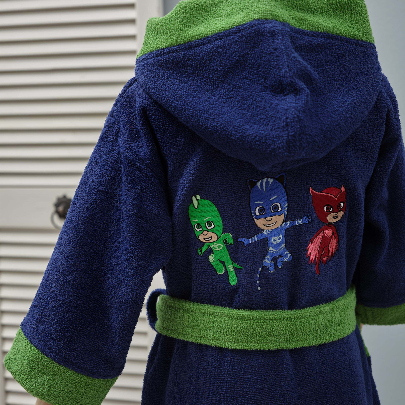 Pj Masks By Karaca Home Superhero White 100% Cotton Bathrobe 4-6 Years