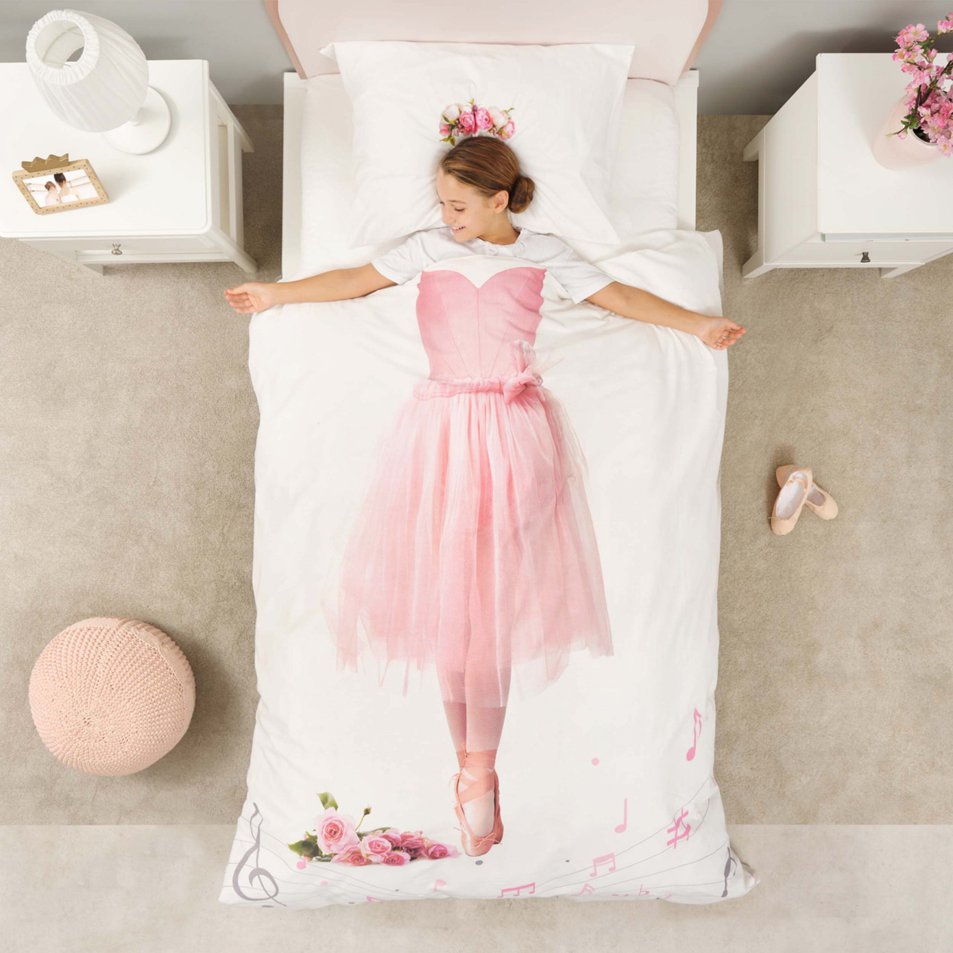 Karaca Home Young Ballerina 100% Cotton Single Duvet Cover Set