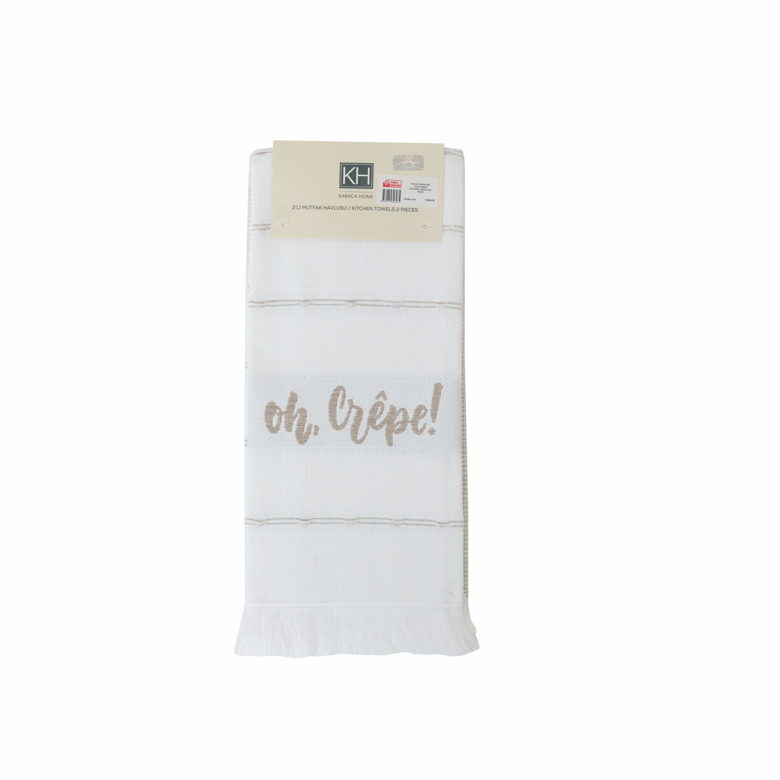 Karaca Home Oh Crepe 100% Cotton Kitchen Towel 2 60x40 Cm