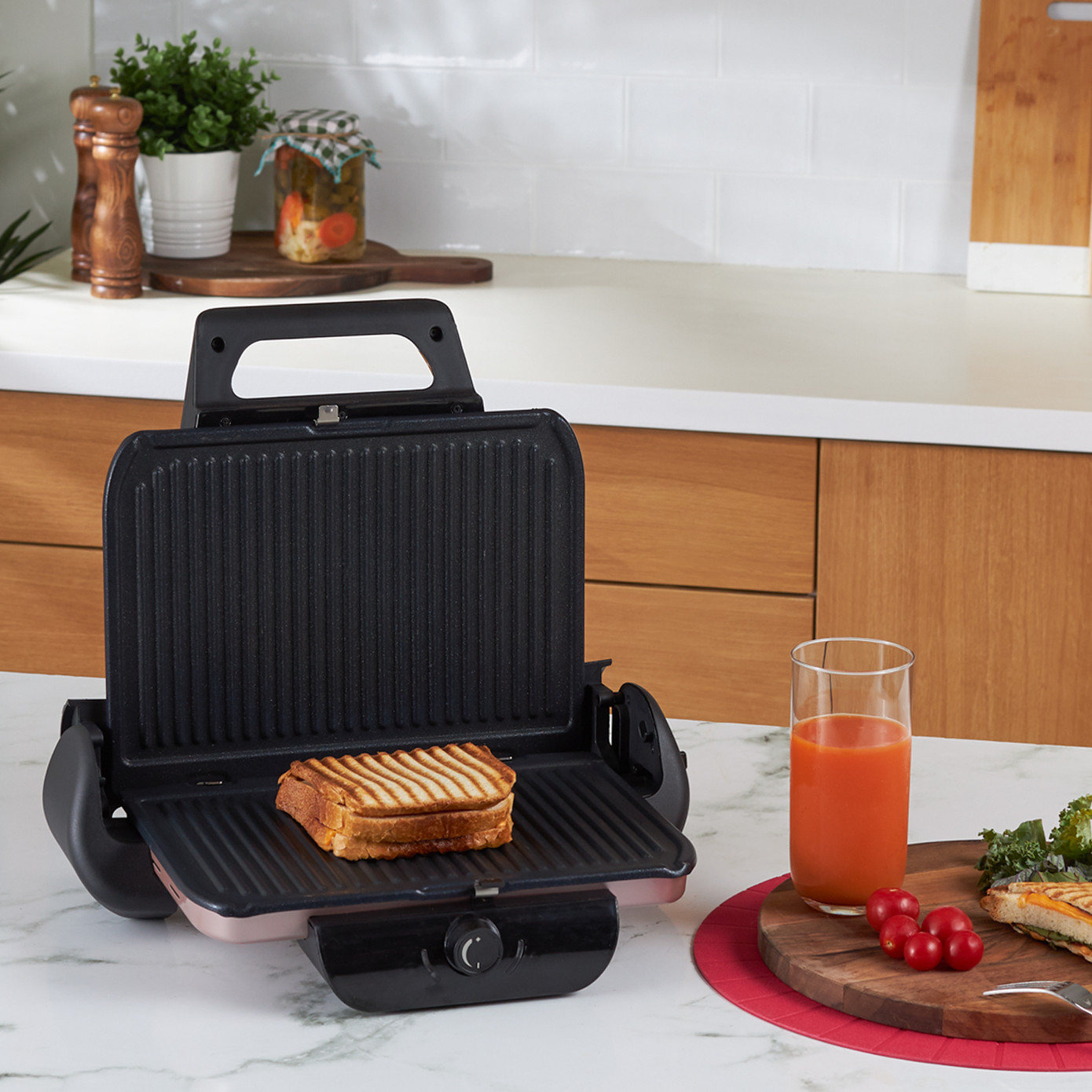 Karaca Future Plus Bio Diamond Antibacterial Rosegold Grill And Toaster