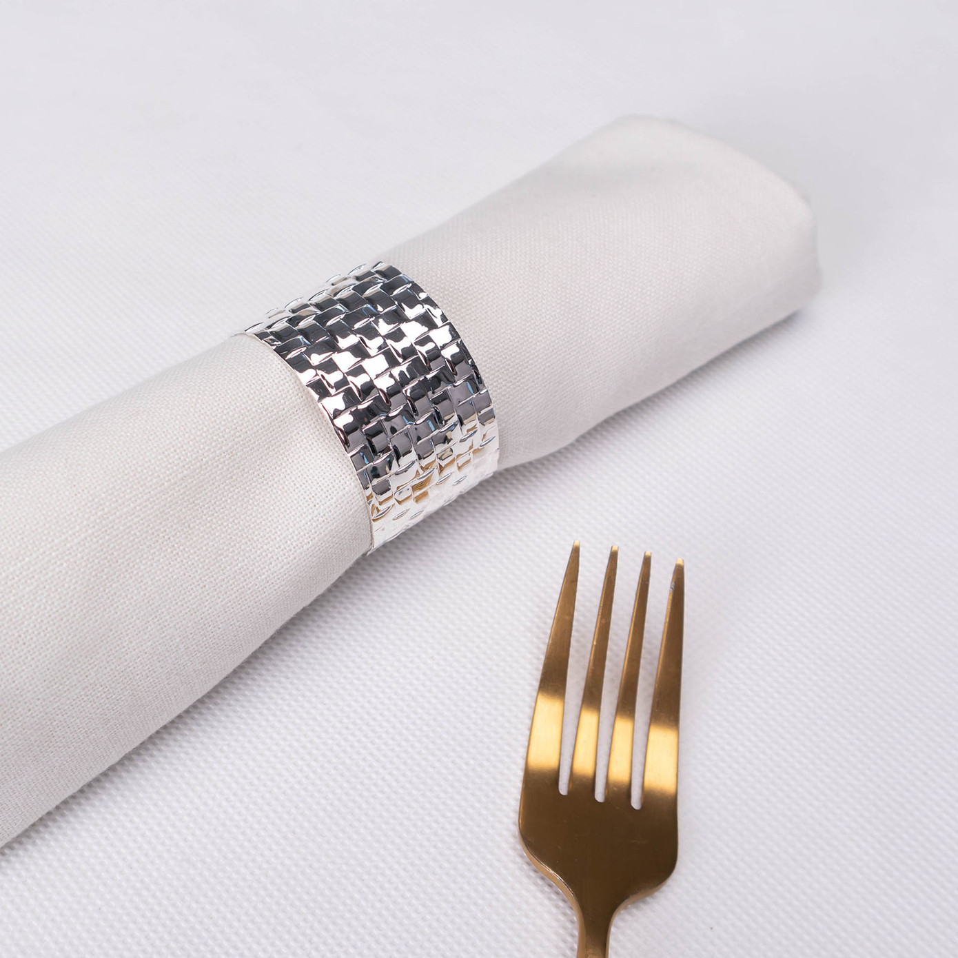 Karaca Home Marcello 2-Pack Silver Napkin Ring