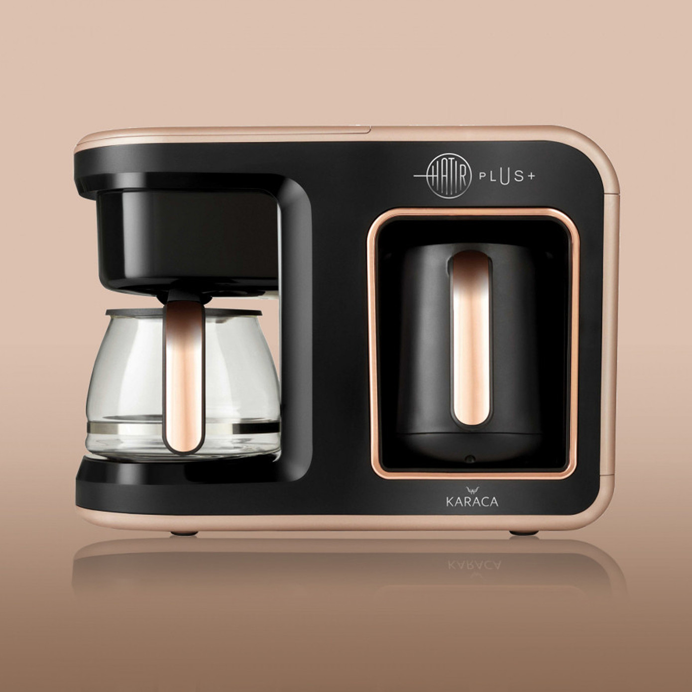 Karaca Hatır Plus 2 In 1 Coffee Machine Rosie Brown