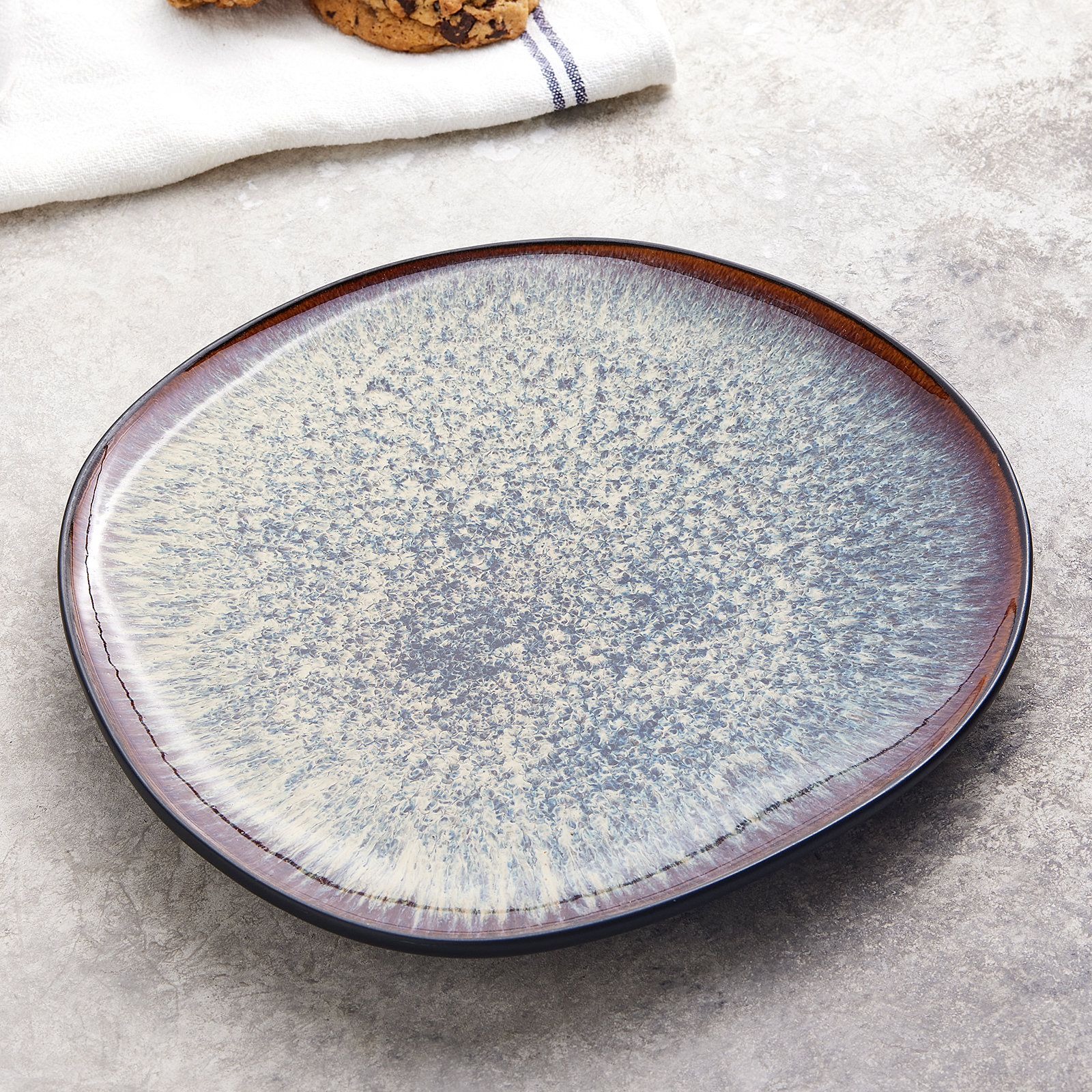 Karaca Black Galactic Serving Plate 27 Cm