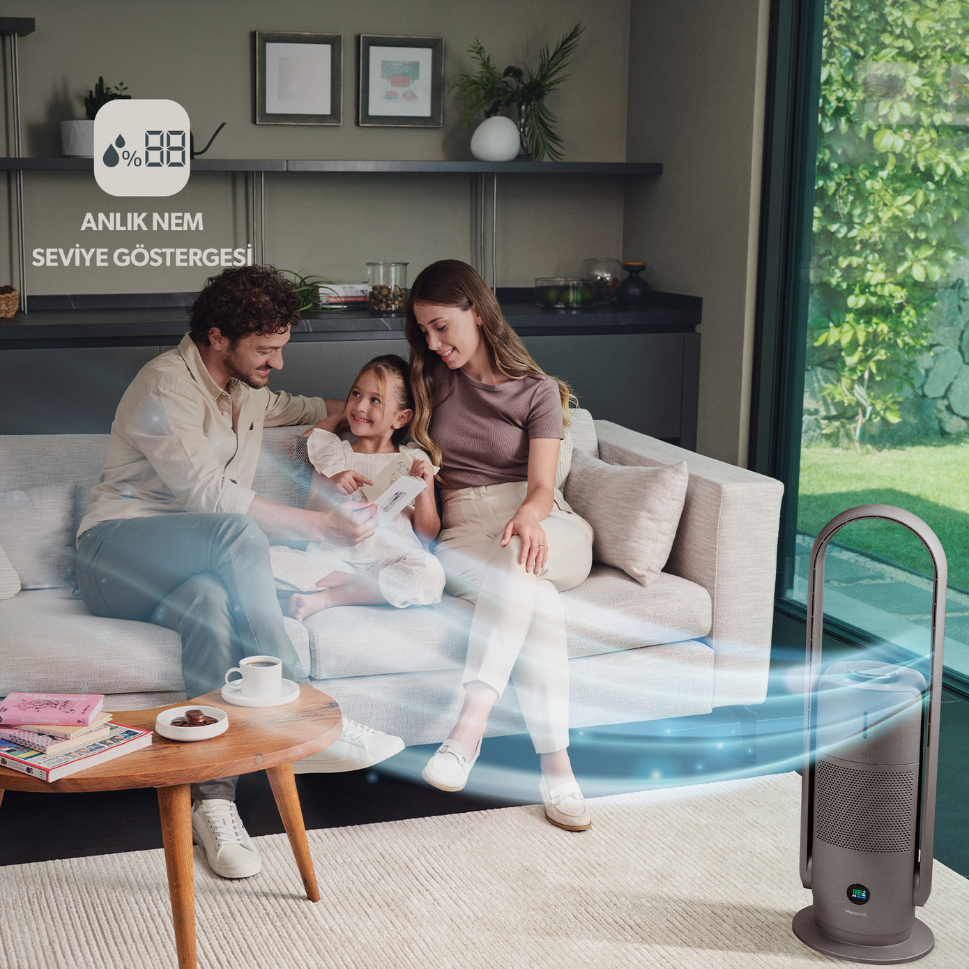 Homend O-zone Duo 9005H 2 In 1 Air Purifier And Humidifier