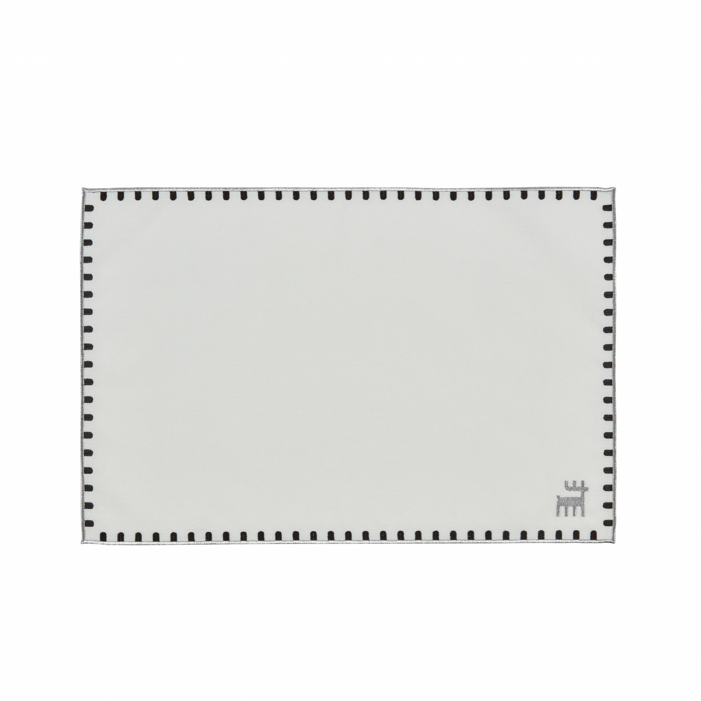 Karaca Home 50th Anniversary Rectangular Placemat White Silver