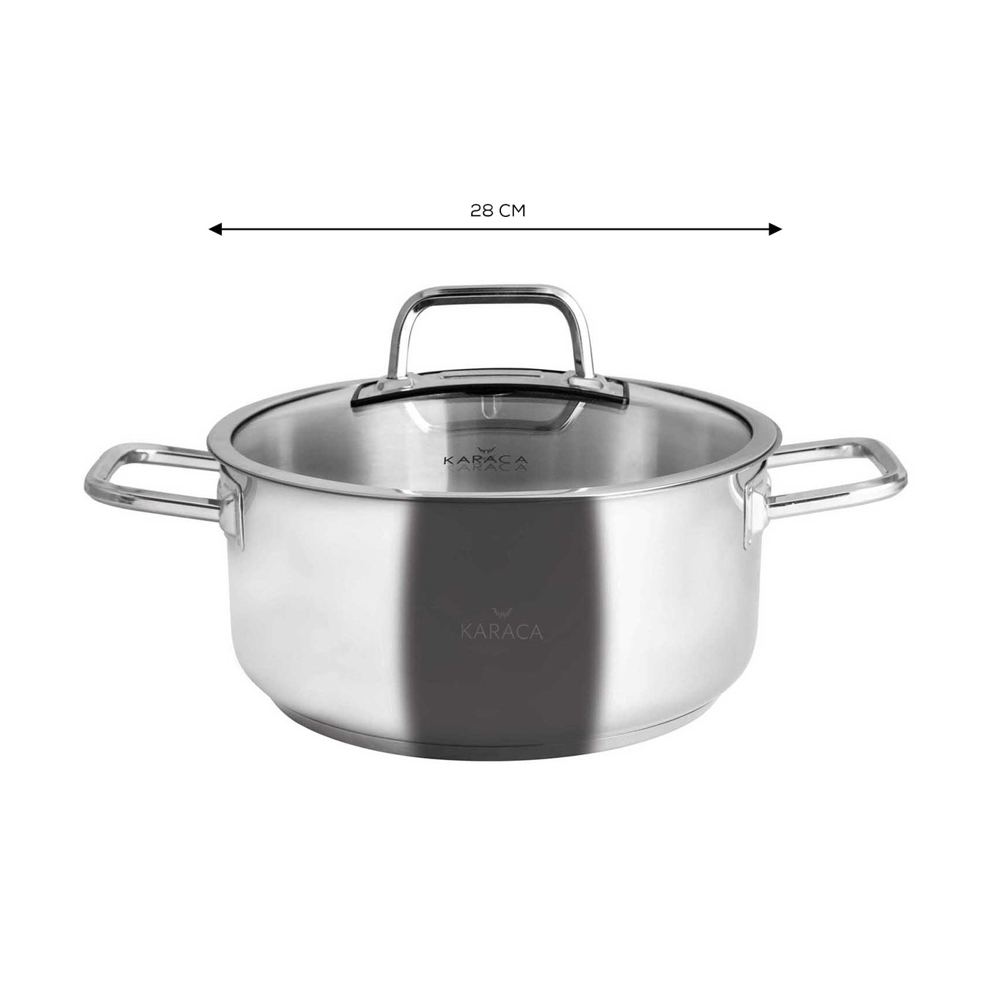 Karaca Galaxy Steel Pot 28 Cm 9.5 Lt