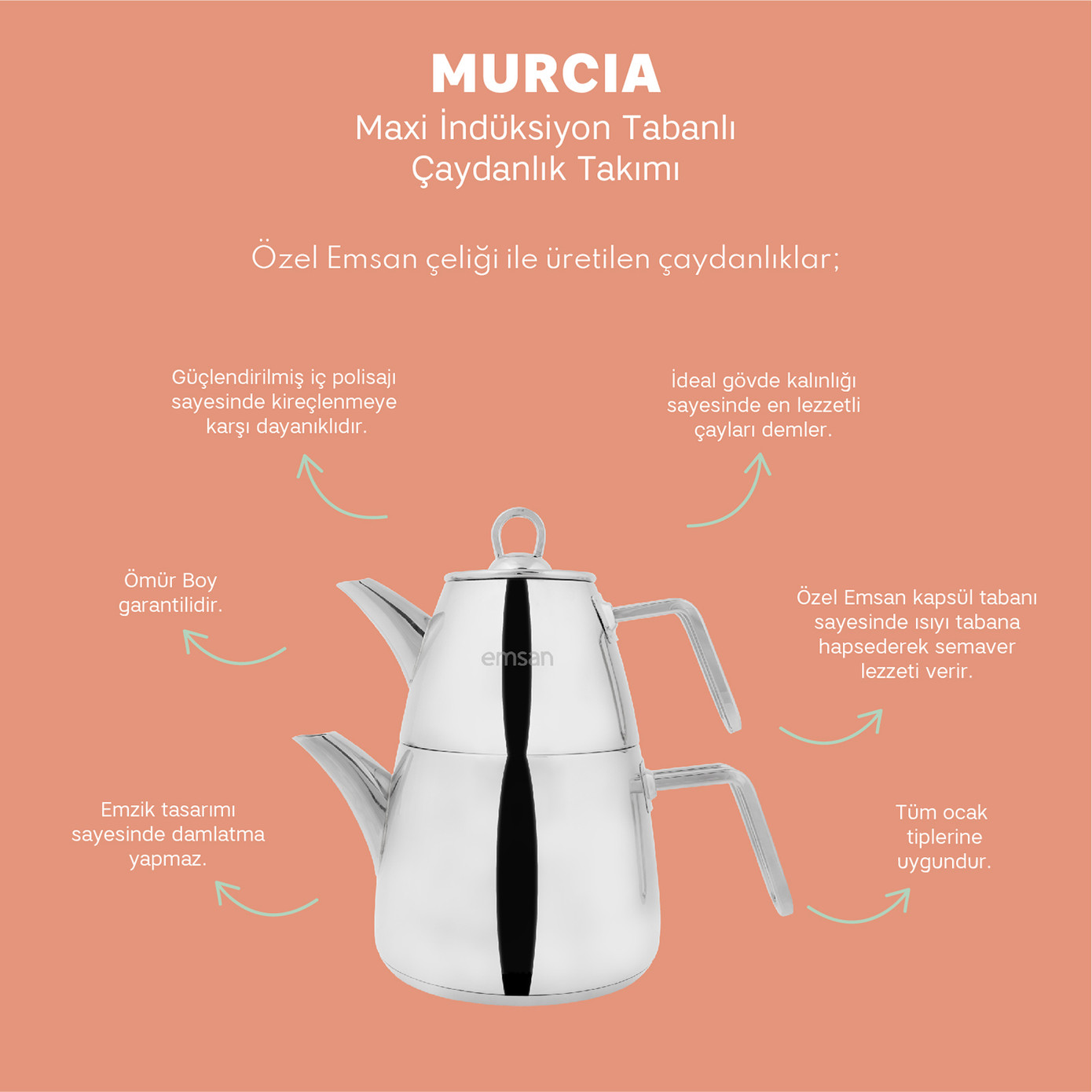 Emsan Murcia Maxi Teapot Set