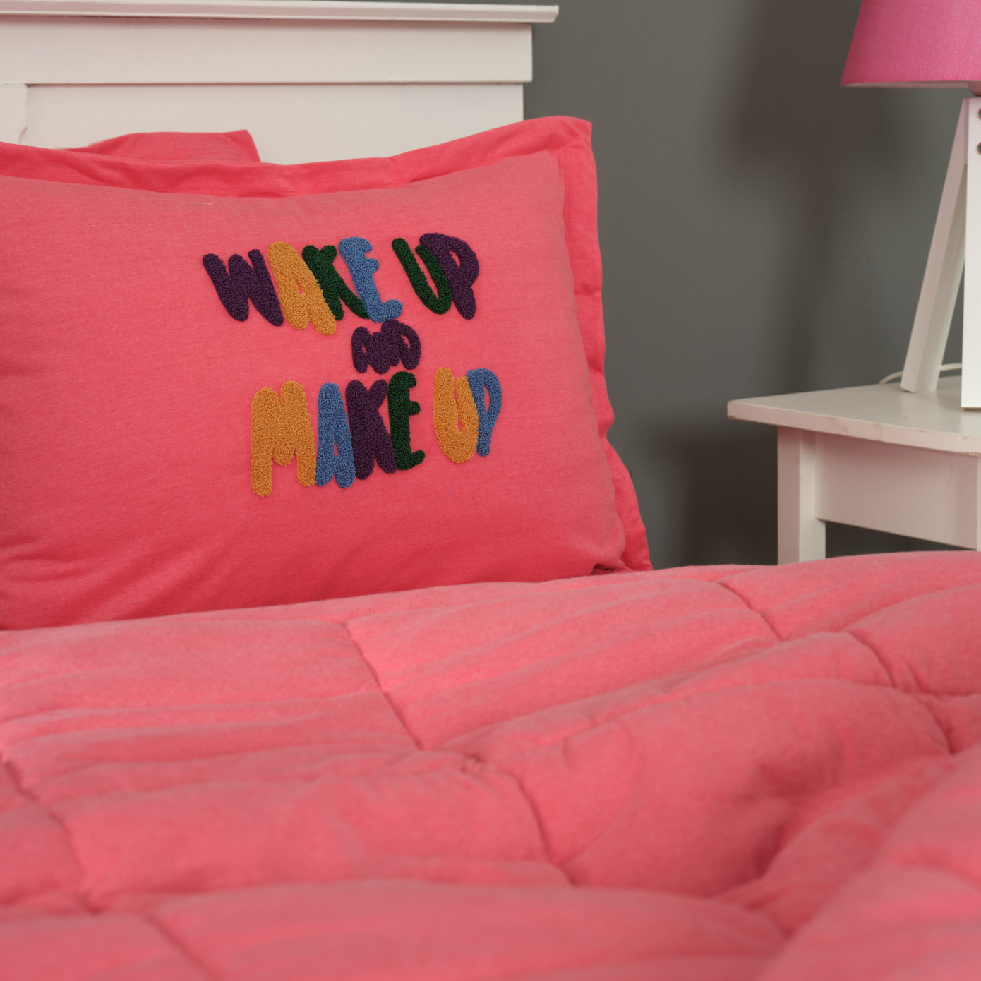 Karaca Home Motto Cotton Comfort Single Fuchsia