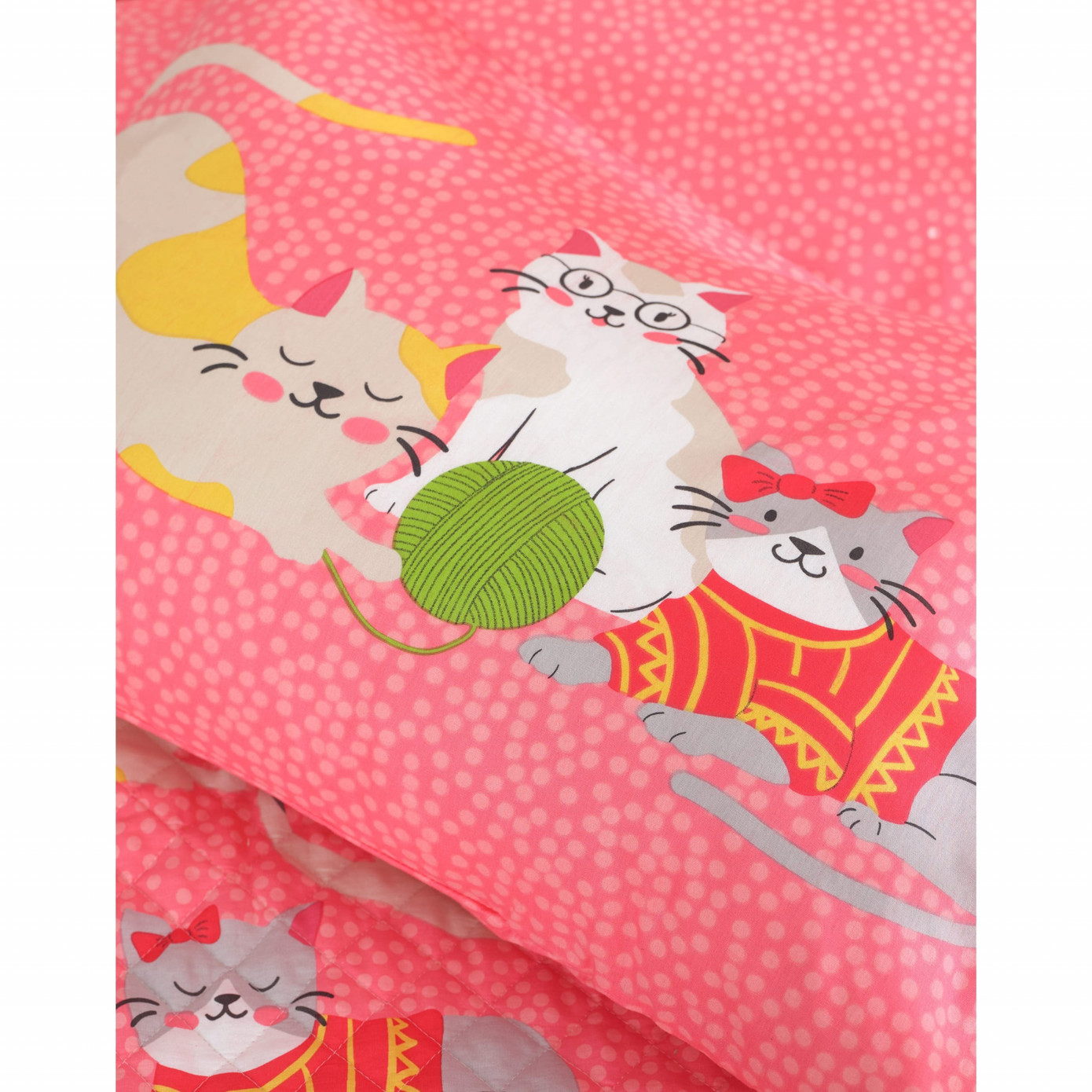 Karaca Home Young Cats 100% Cotton Single Complete Suit