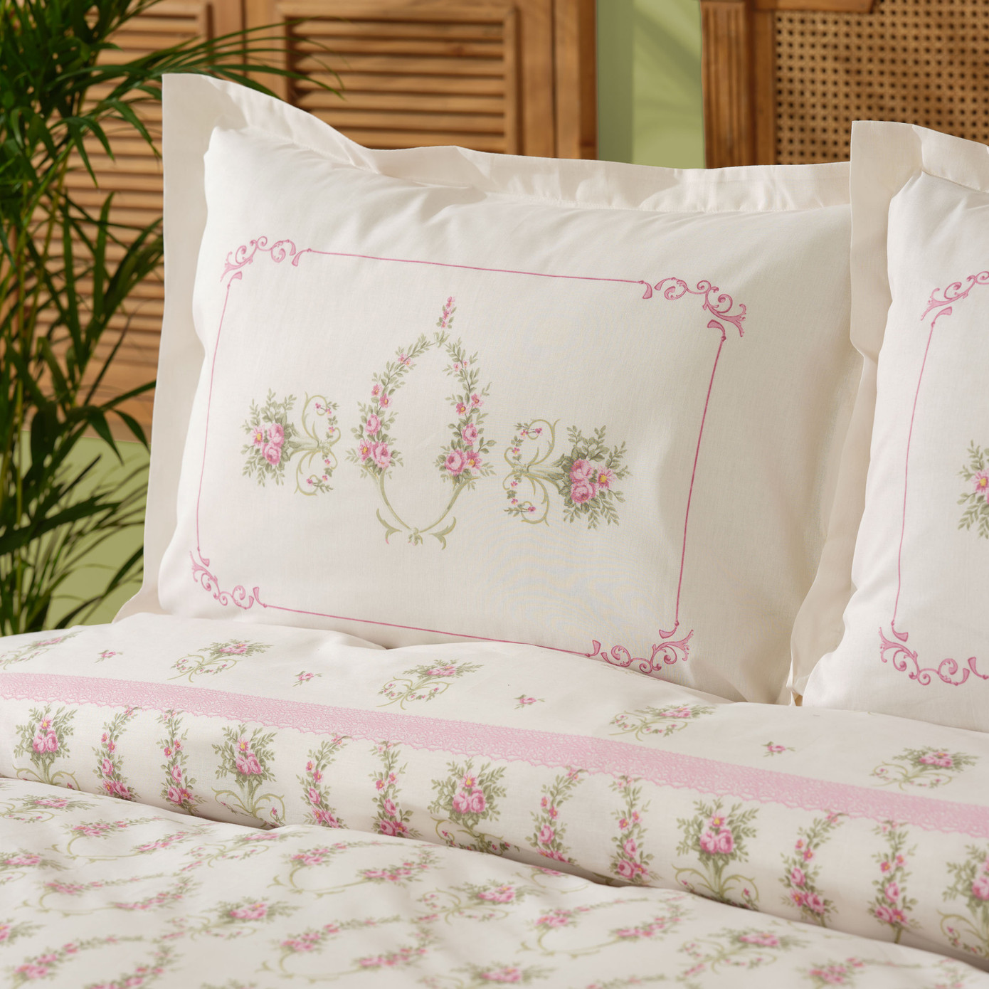 Karaca Home Alfia Powder Cotton Single Duvet Cover Set