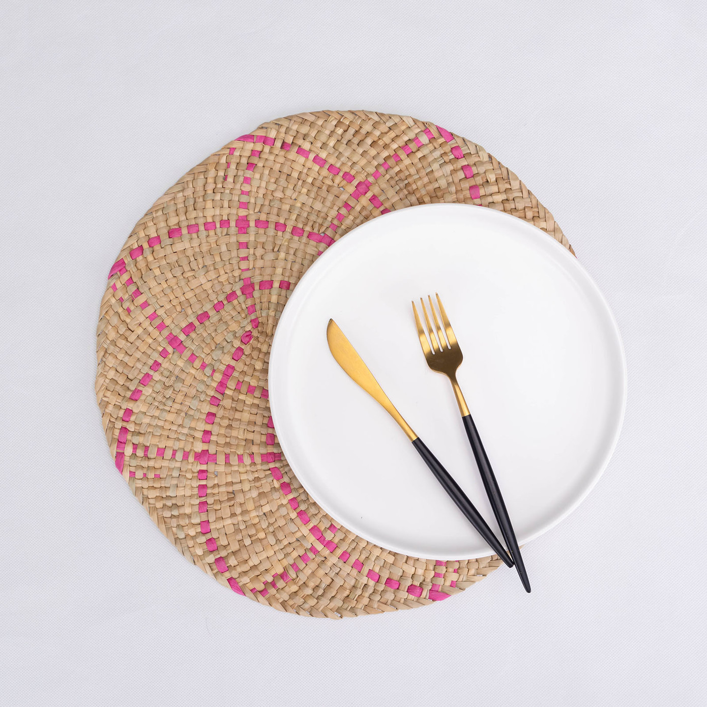 Karaca Home Wilton Pink Placemat Set Of 2