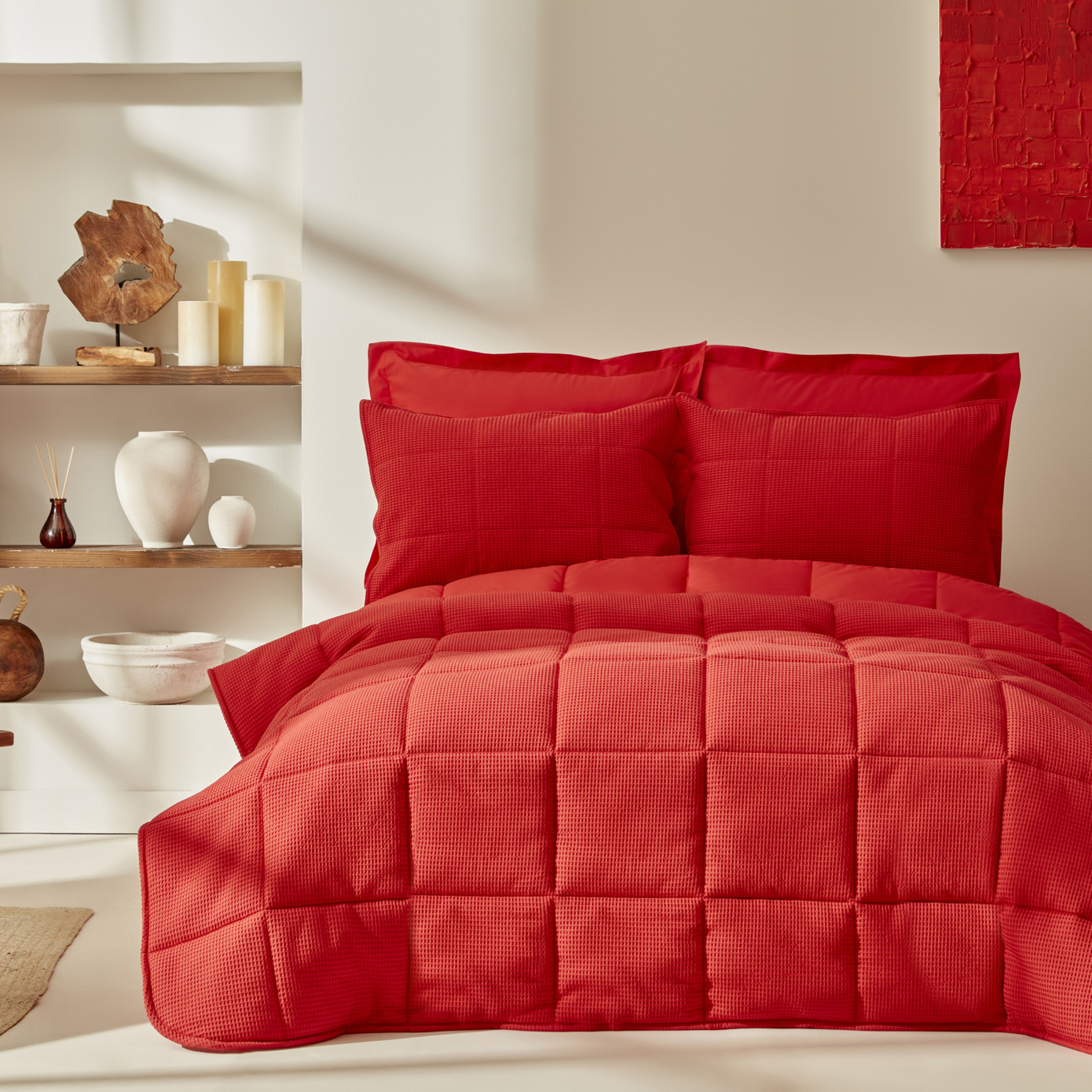 Karaca Home Muse Double Spring Comfort Set Coral