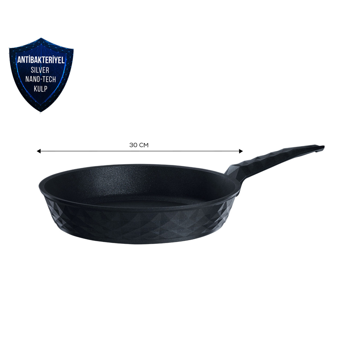 Karaca BioDiamond 30 Cm 3.2 Lt Pan With Antibacterial Handle Induction Base