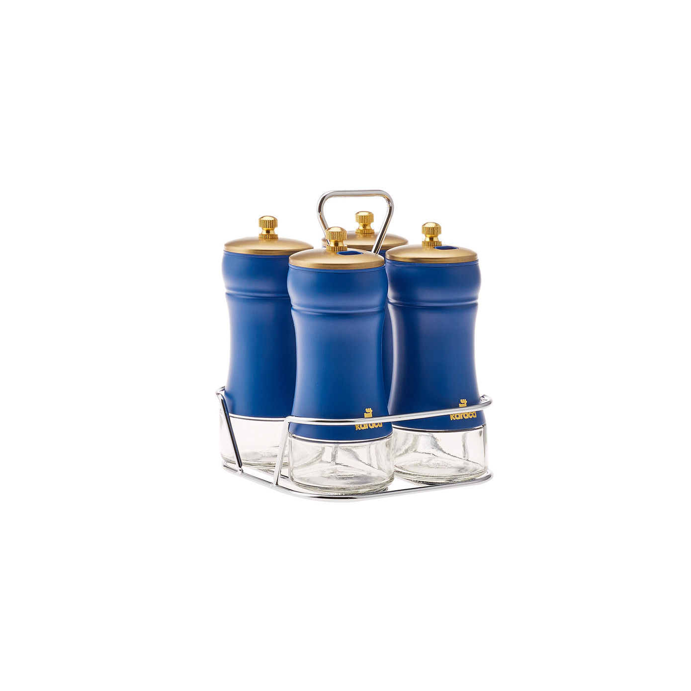 Karaca Blue Berry 5 Pieces Glass Spice Set